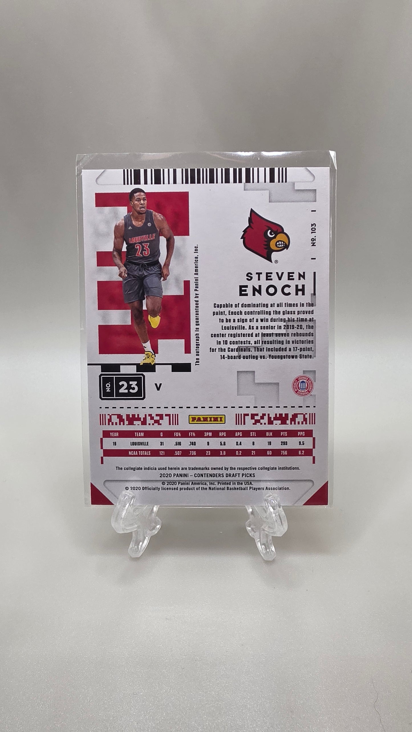 2020 Contenders Draft Picks Prospect Ticket Steven Enoch Auto Card #23