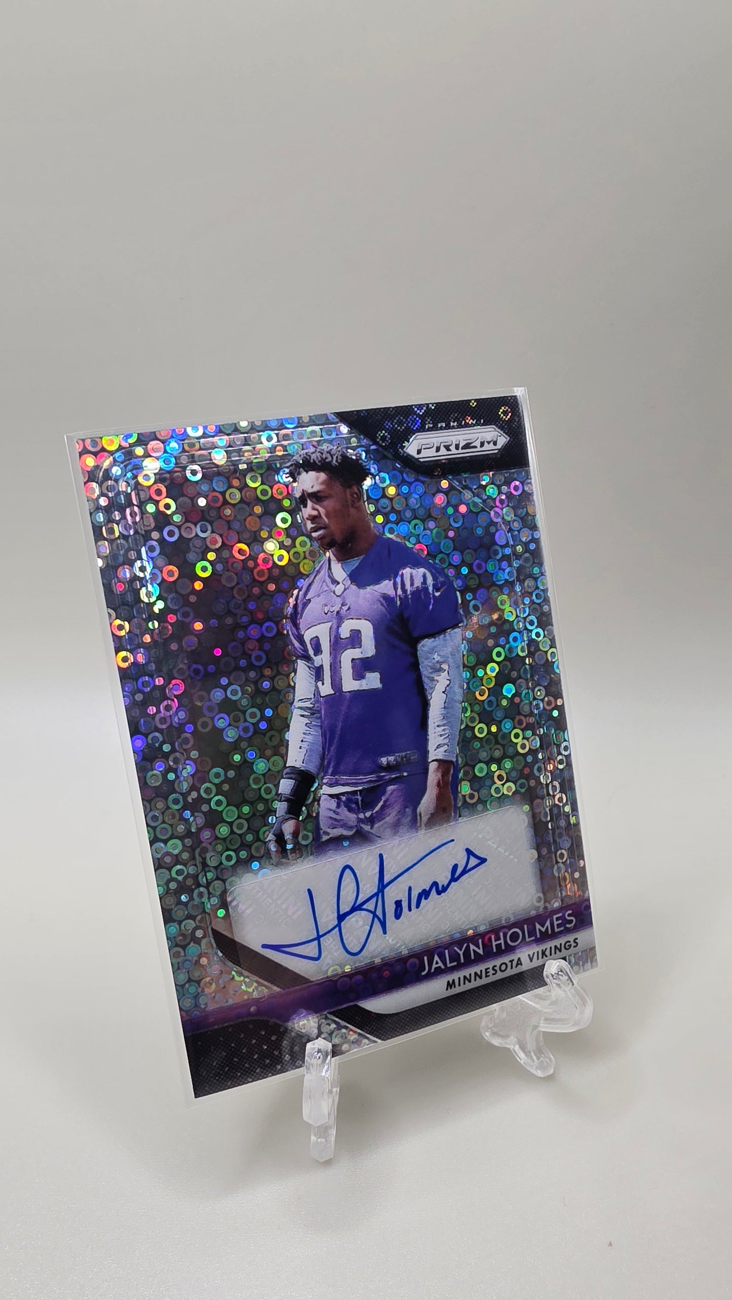 2018 Panini Prizm Jalyn Holmes Disco Prizm Auto Card #RA-JH
