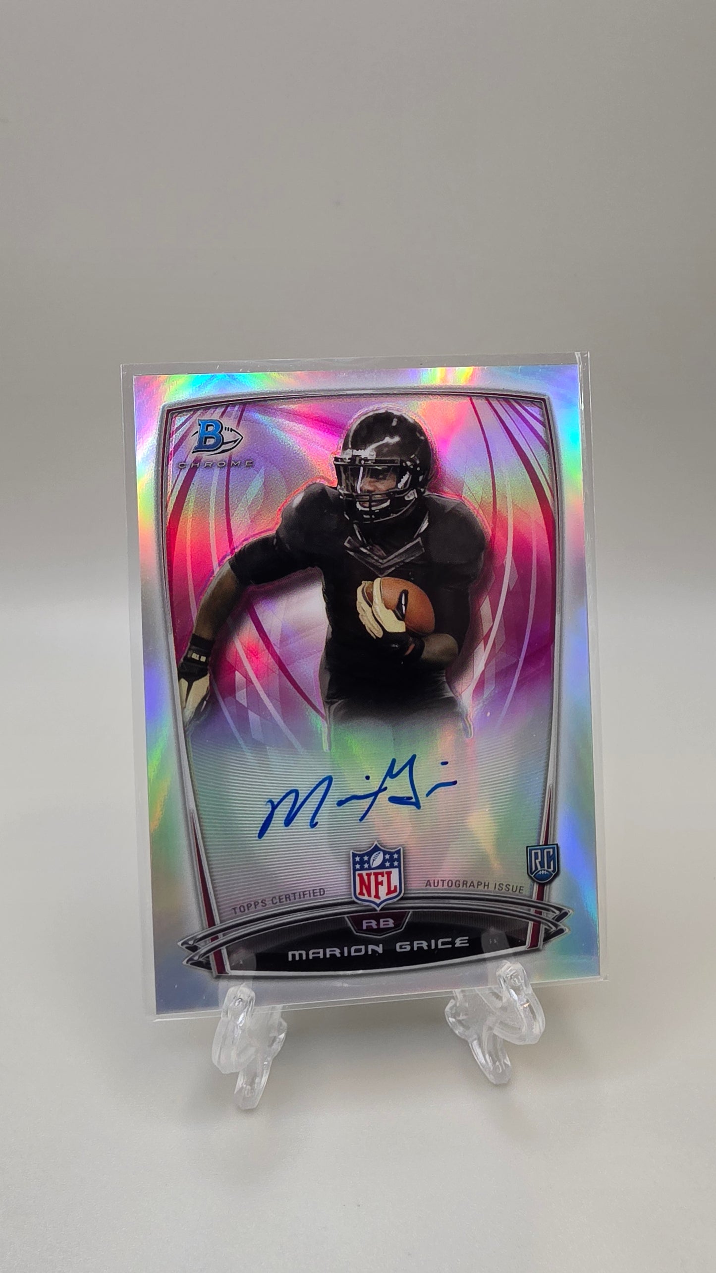 2014 Bowman Chrome Marion Grice Refractor Rookie Auto #48