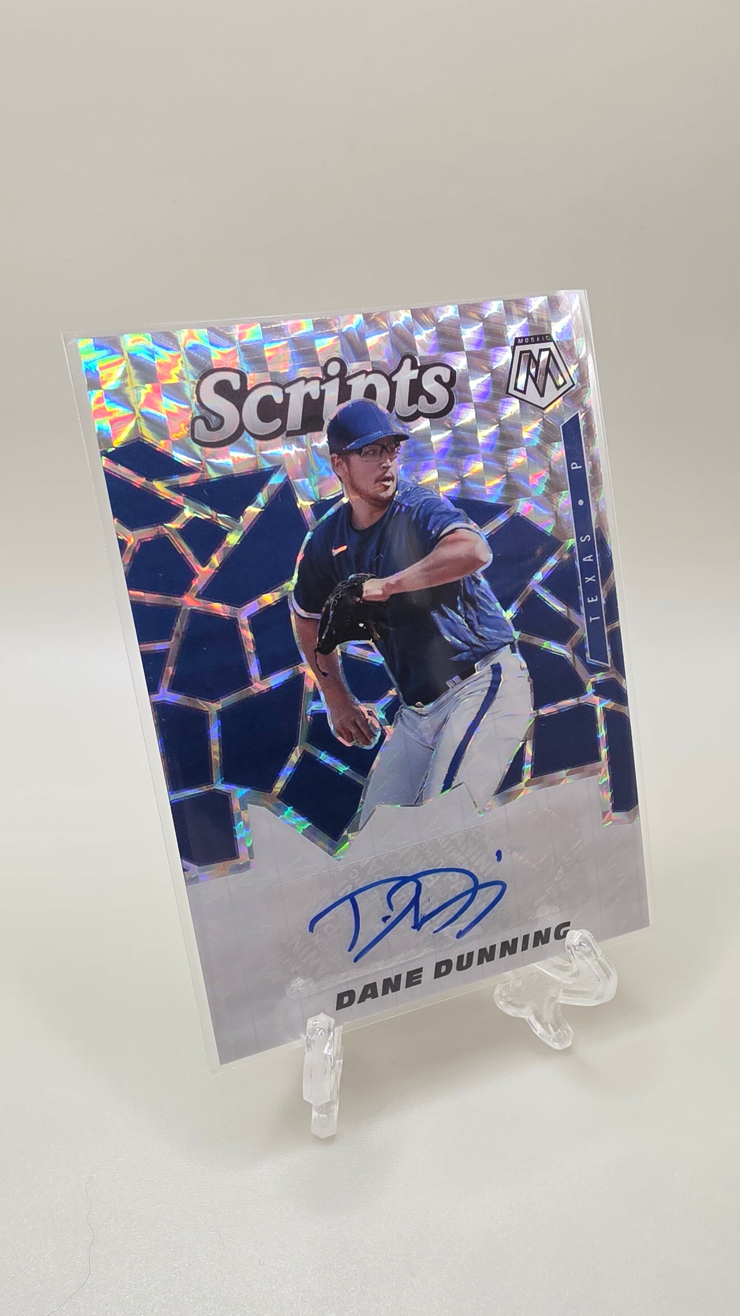 2021 Panini Mosaic Scripts Dane Dunning Auto Card # SCR-DD