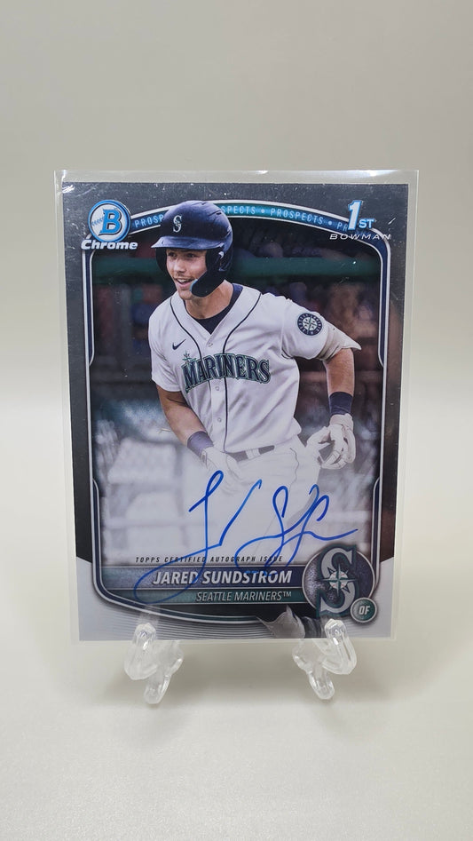 2025 Bowman Chrome Jared Sundstrom Base Auto Card # CPA-JSU