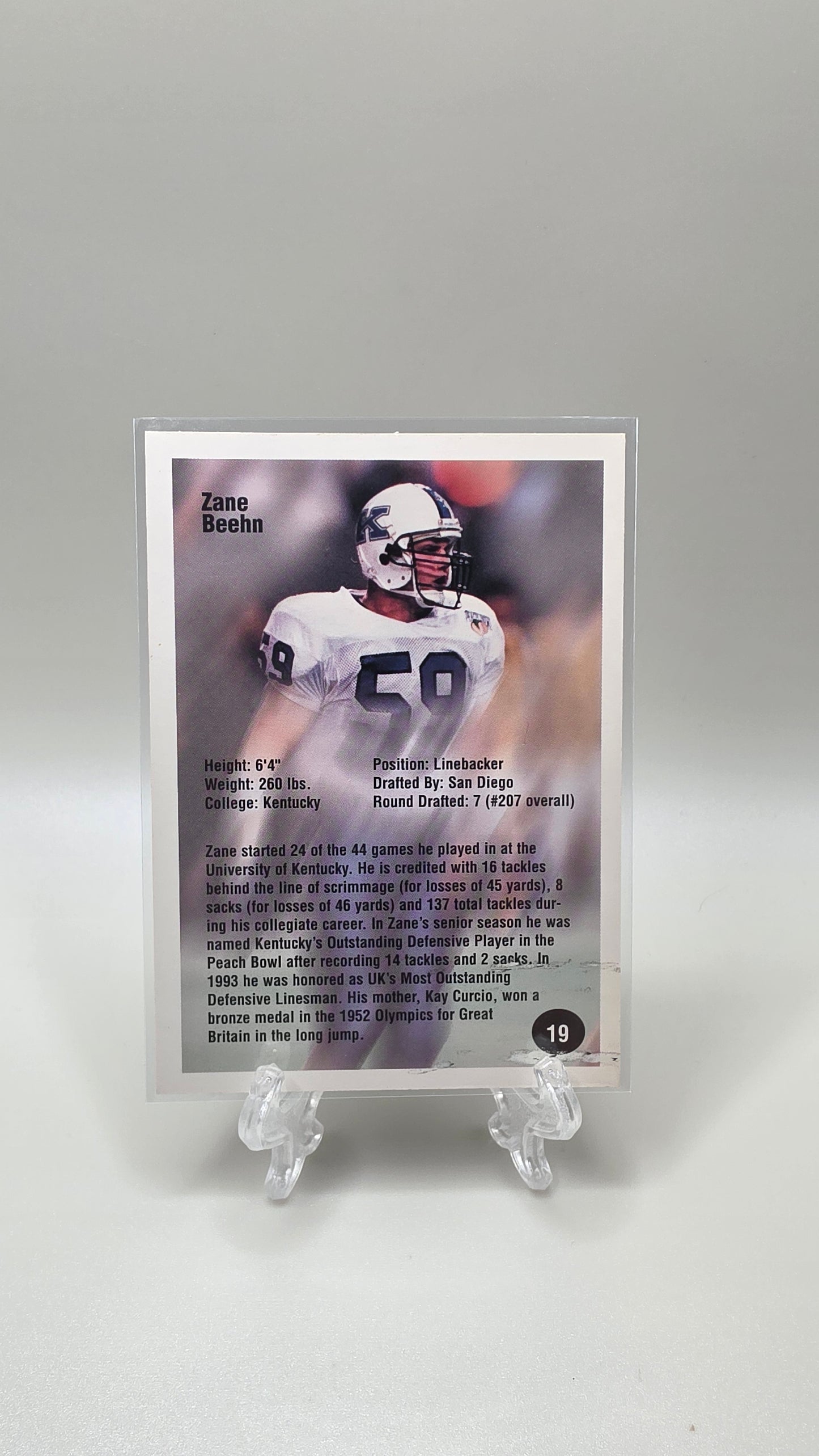 1994 Superior Rookies Zane Beehn #19 Autographs /6000