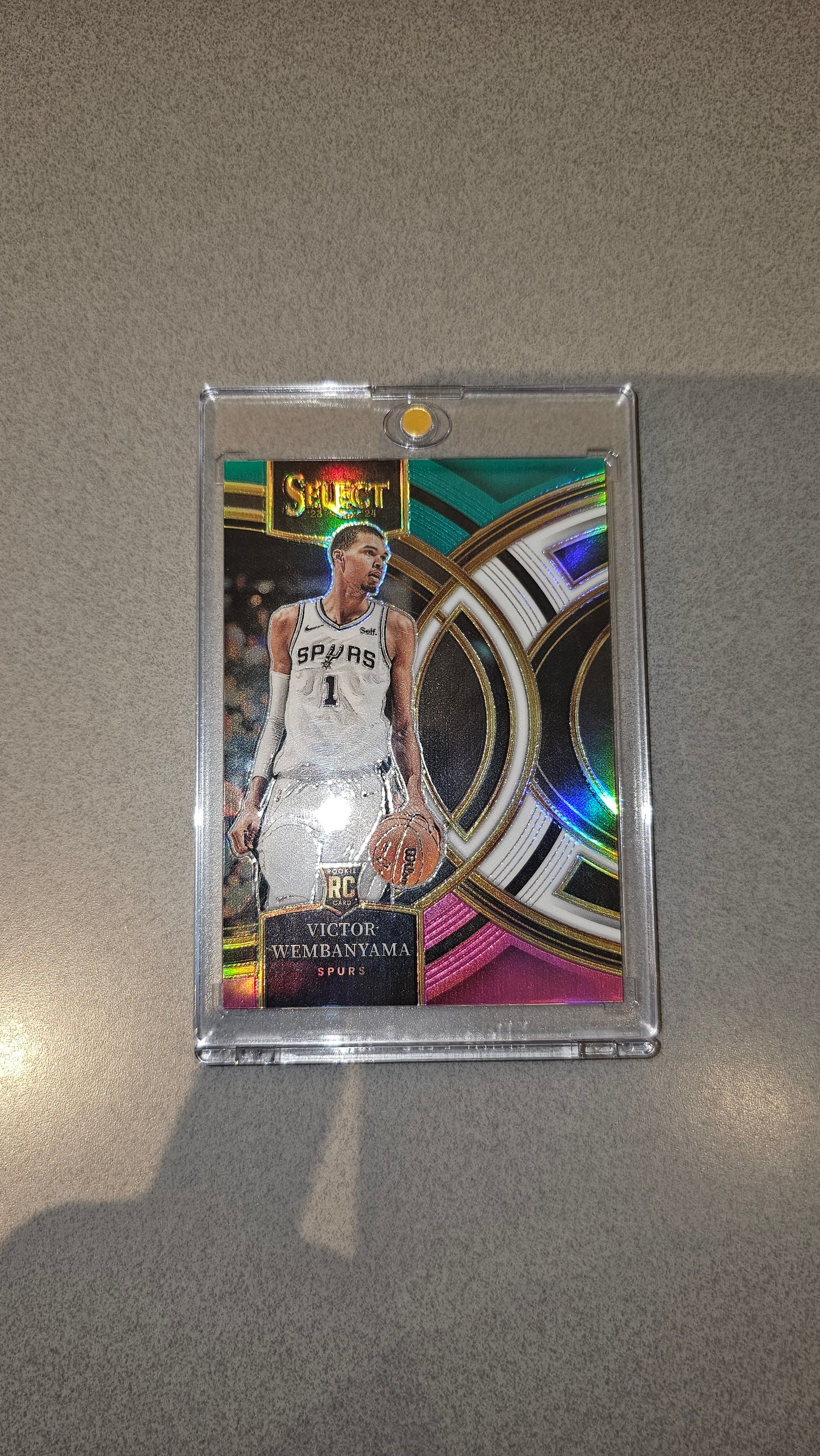 2023 NBA Select Victor Wembanyama - Teal/White/Pink Prizm Numbered # 26/49 -( San Antonio Spurs )