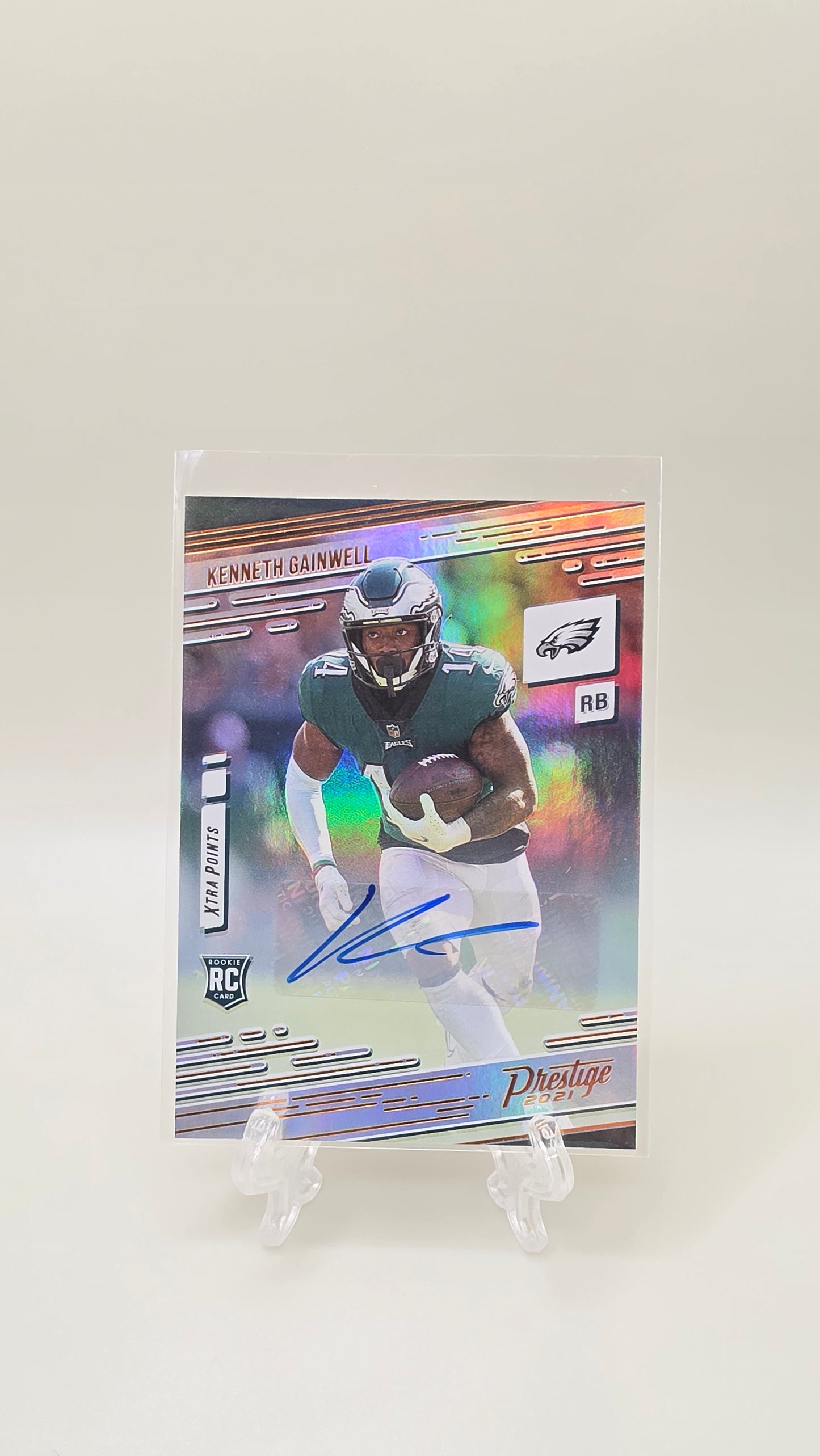 2021 Chronicles Prestige Kenneth Gainwell Xtra Points Rookie Auto #217