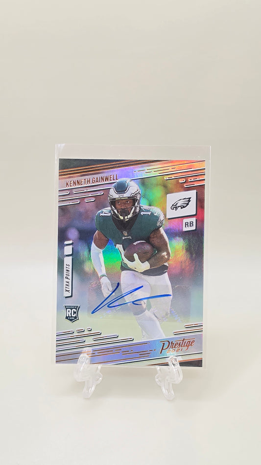 2021 Chronicles Prestige Kenneth Gainwell Xtra Points Rookie Auto #217