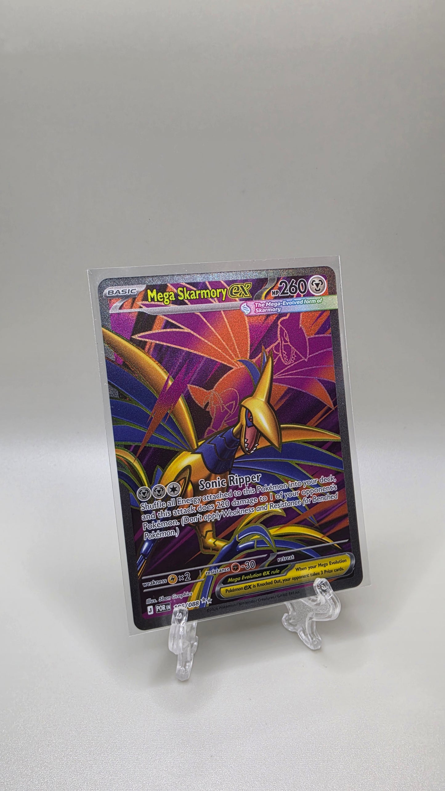 Pokémon TCG Mega Skarmory EX 106/088 Perfect Order English