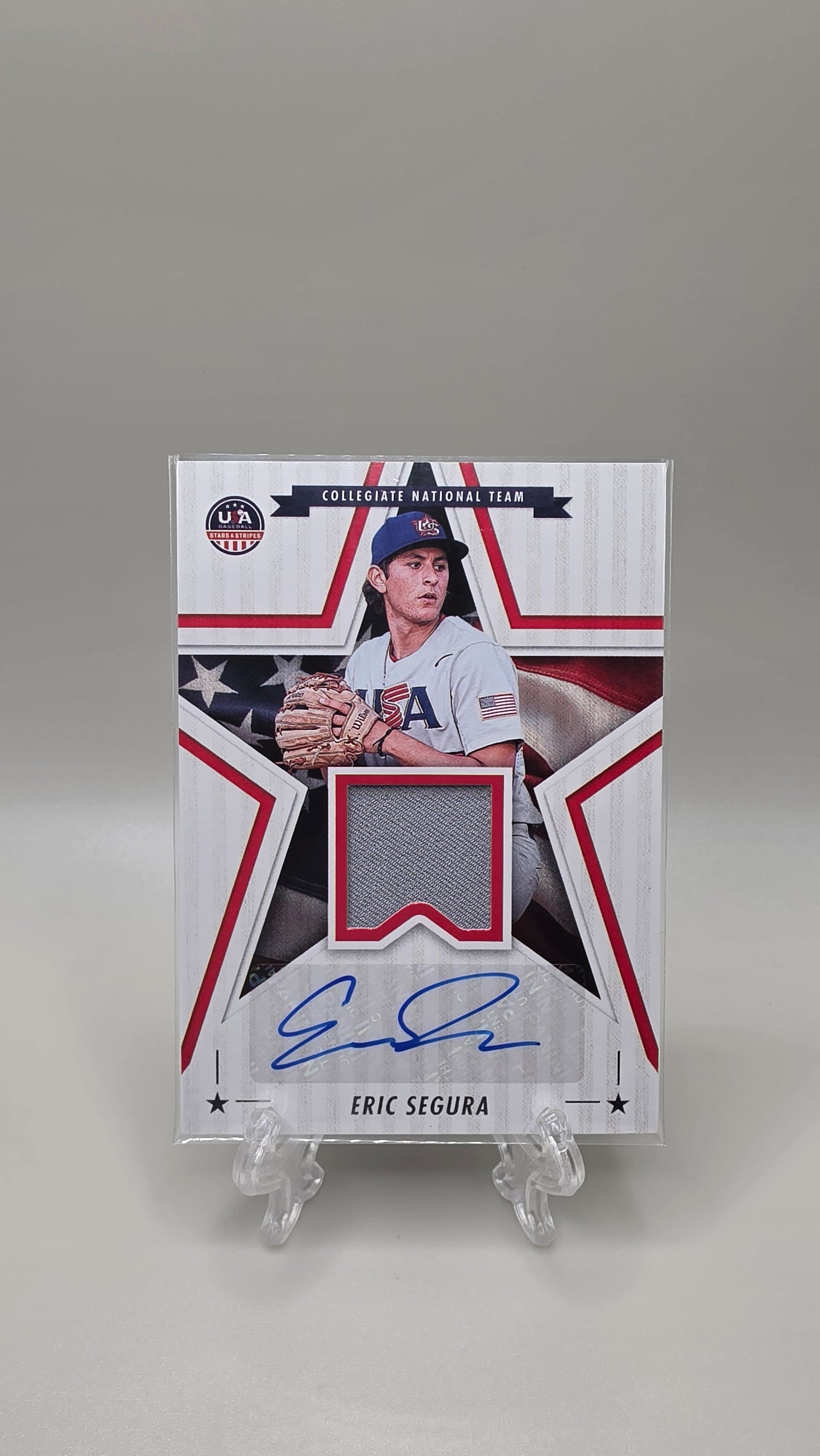 2025 Panini Stars & Stripes Eric Segura Rookie Patch Auto Card # SSM-ES