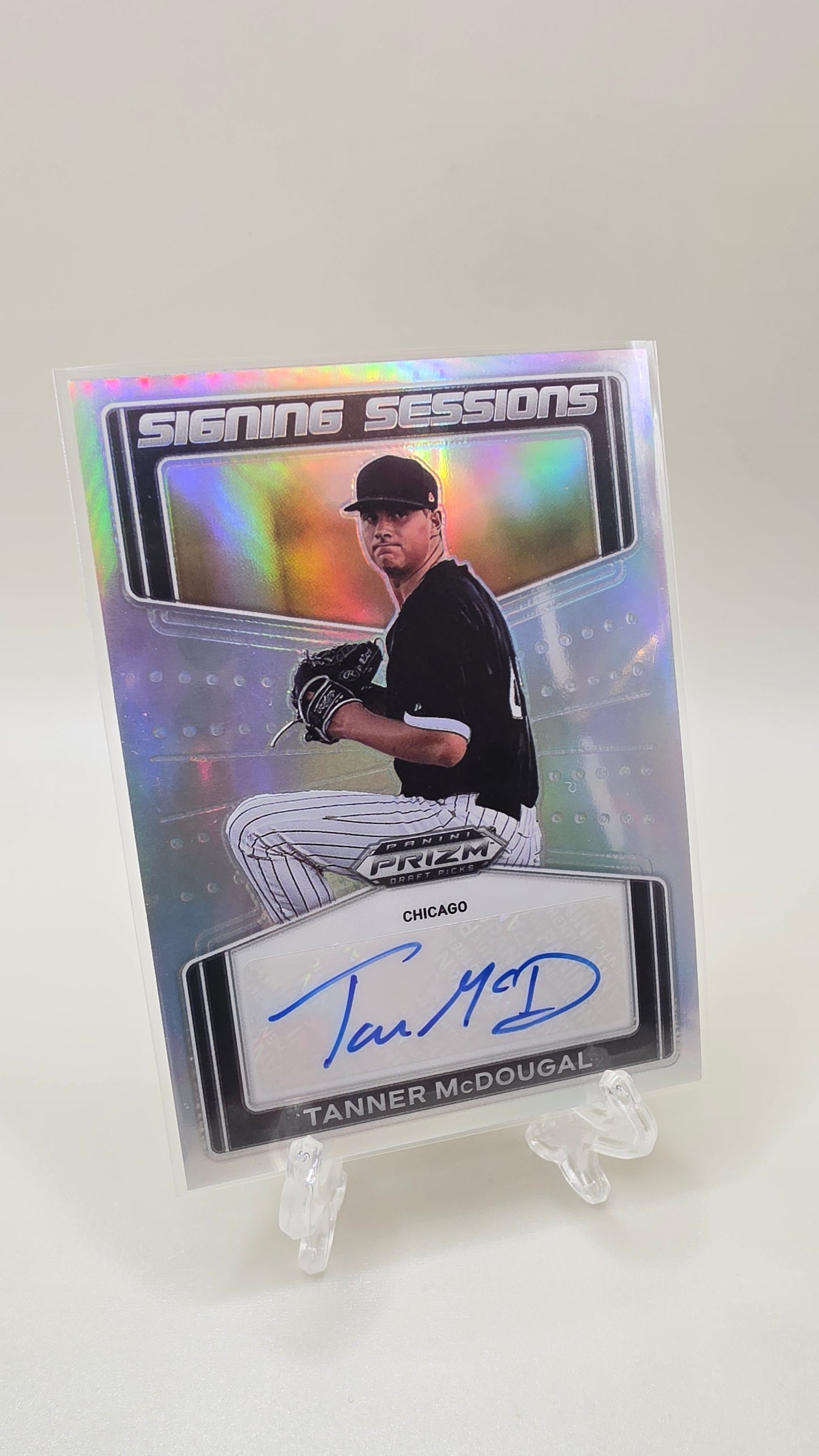 2022 Panini Prizm Signing Sessions Tanner McDougal Auto Card #SS-TM