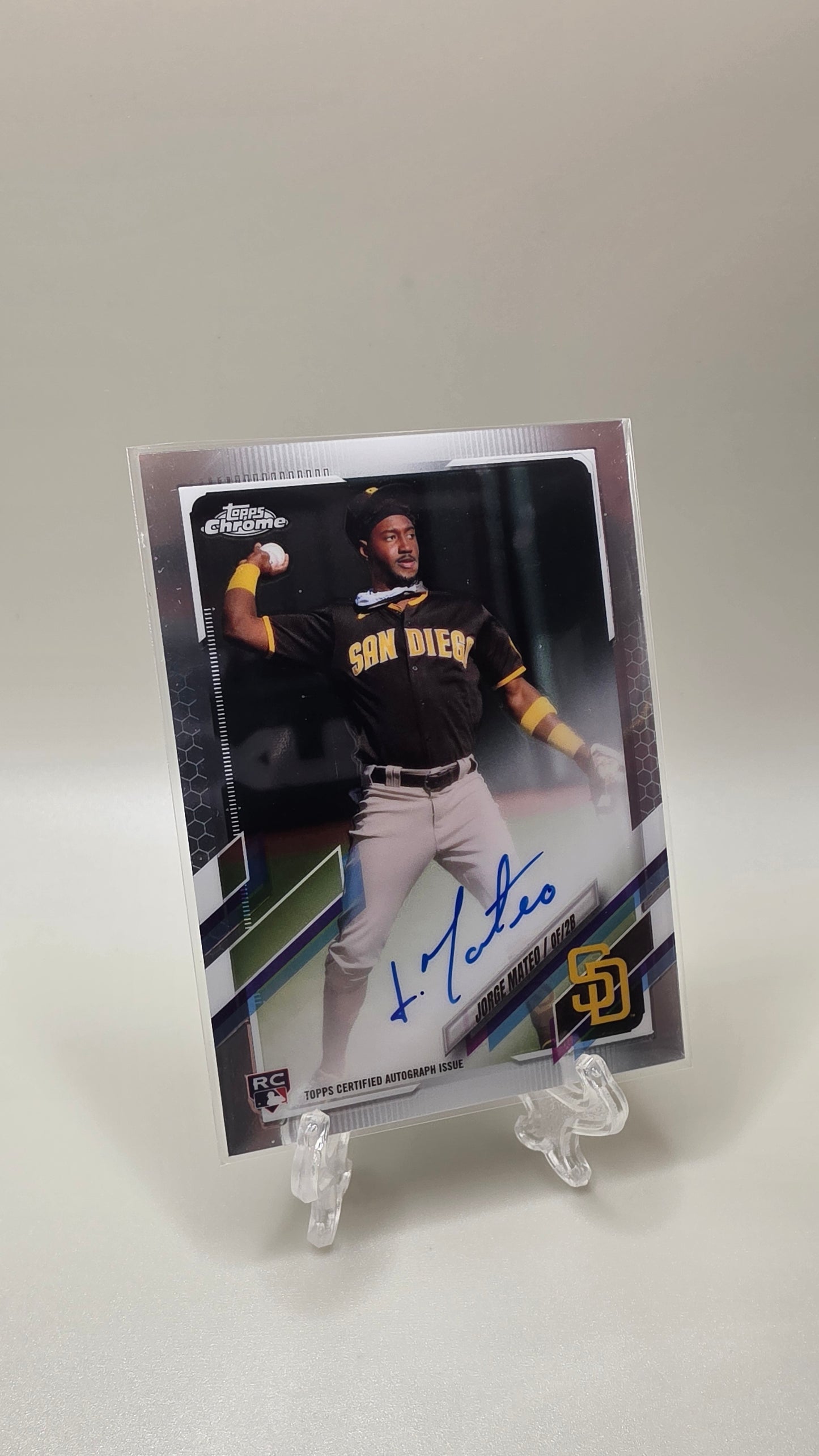 2021 Topps Chrome Jorge Mateo Rookie Auto Card #RA-JMA