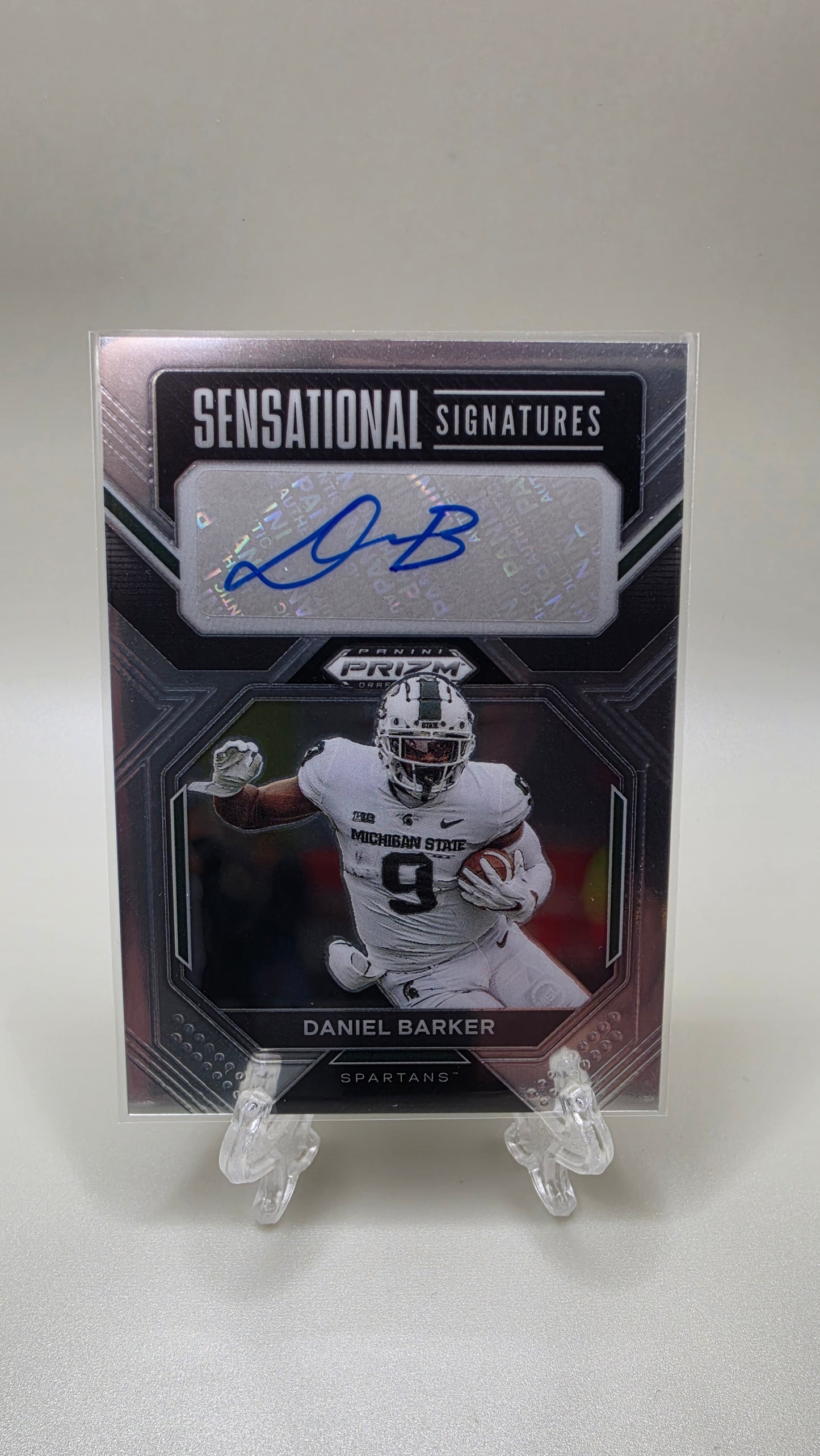 2023 Panini Prizm Draft Picks Sensational Signatures Daniel Barker Auto Card #SS-DAB