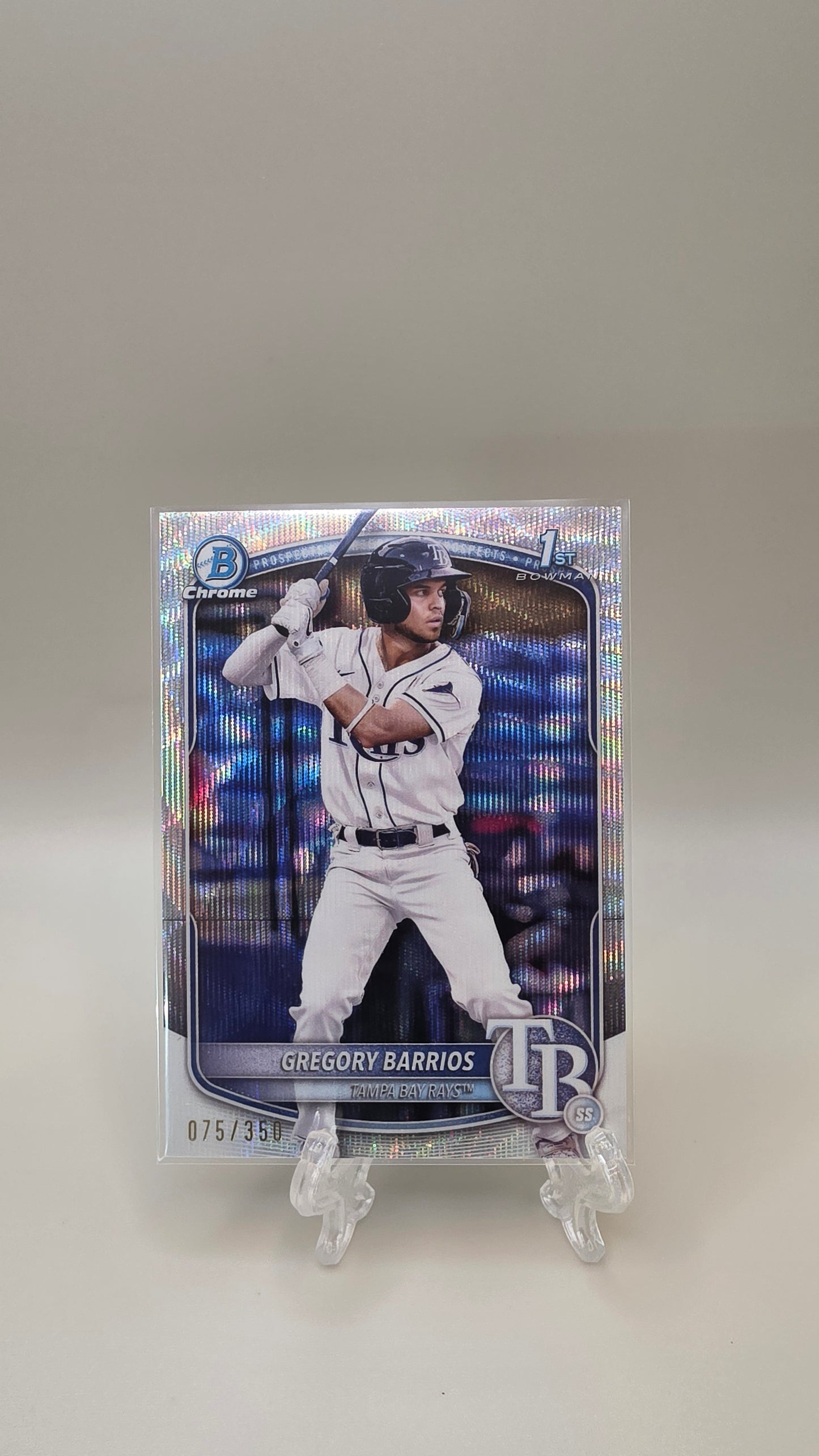 2025 Bowman 1st Gregory Barrios Wave Refractor /350 #BCP-7