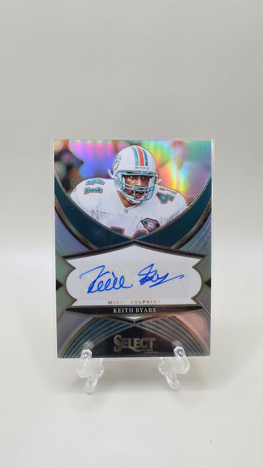 2024 Panini Select Keith Byars Silver Prizm Auto Card #SSP-KBS