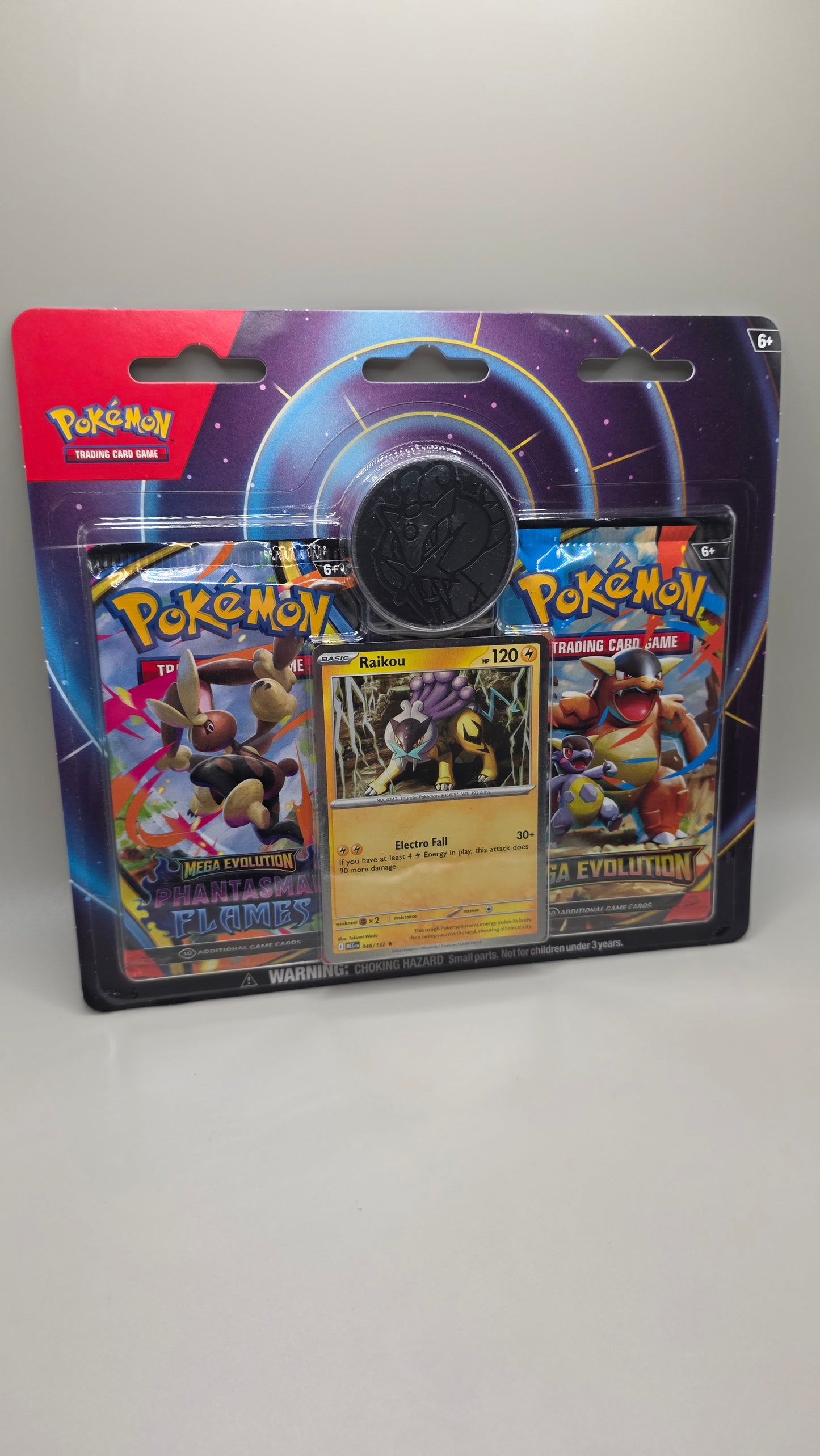 Pokemon TCG Raikou 2 Pack Blister /w Coin Sealed