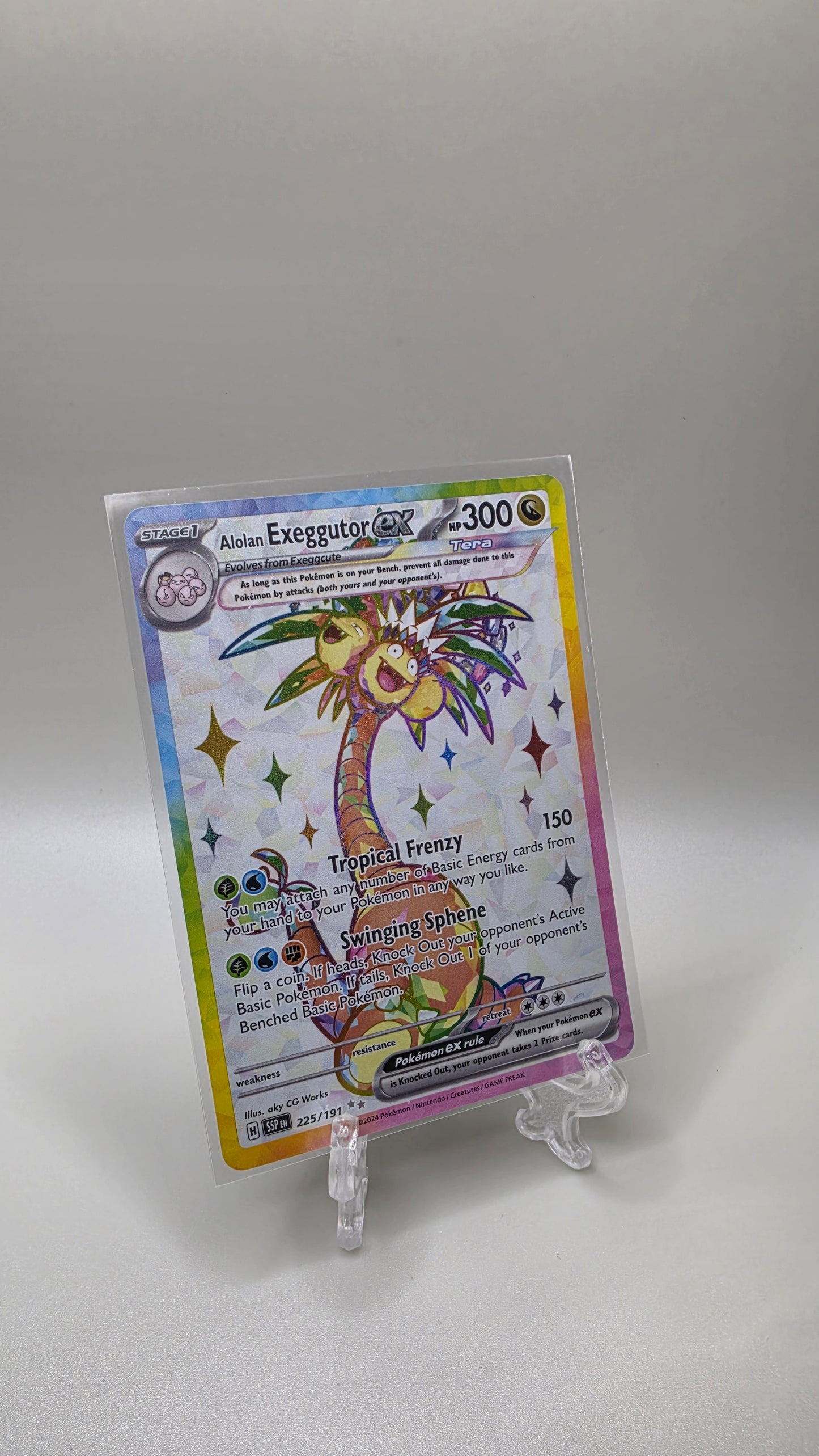 Pokémon TCG Alolan Exeggutor Ex 225/191 Surging Sparks English