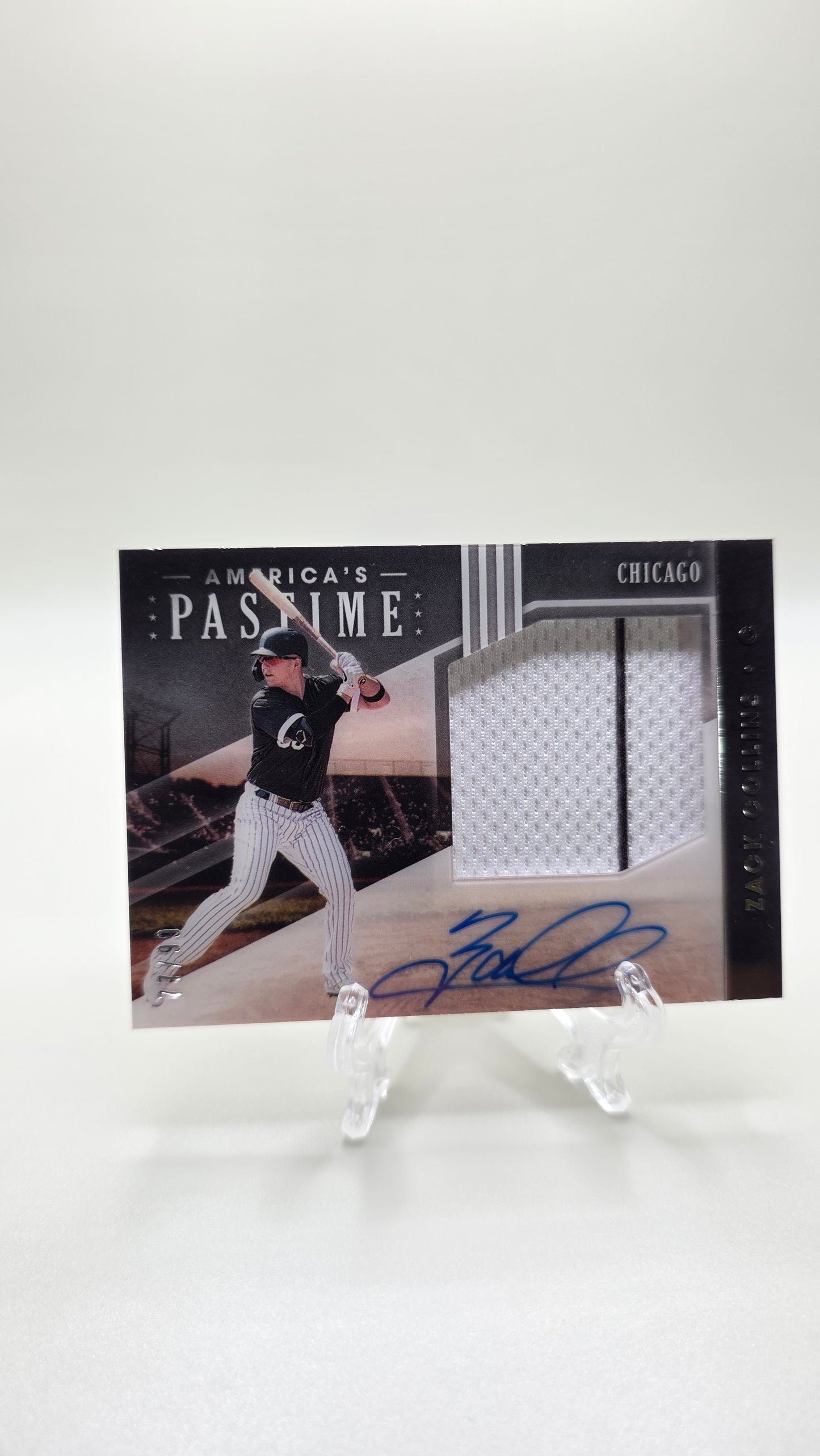 2020 America's Pastime Baseball Zack Collins Patch Auto # /99 Card #MS-ZC