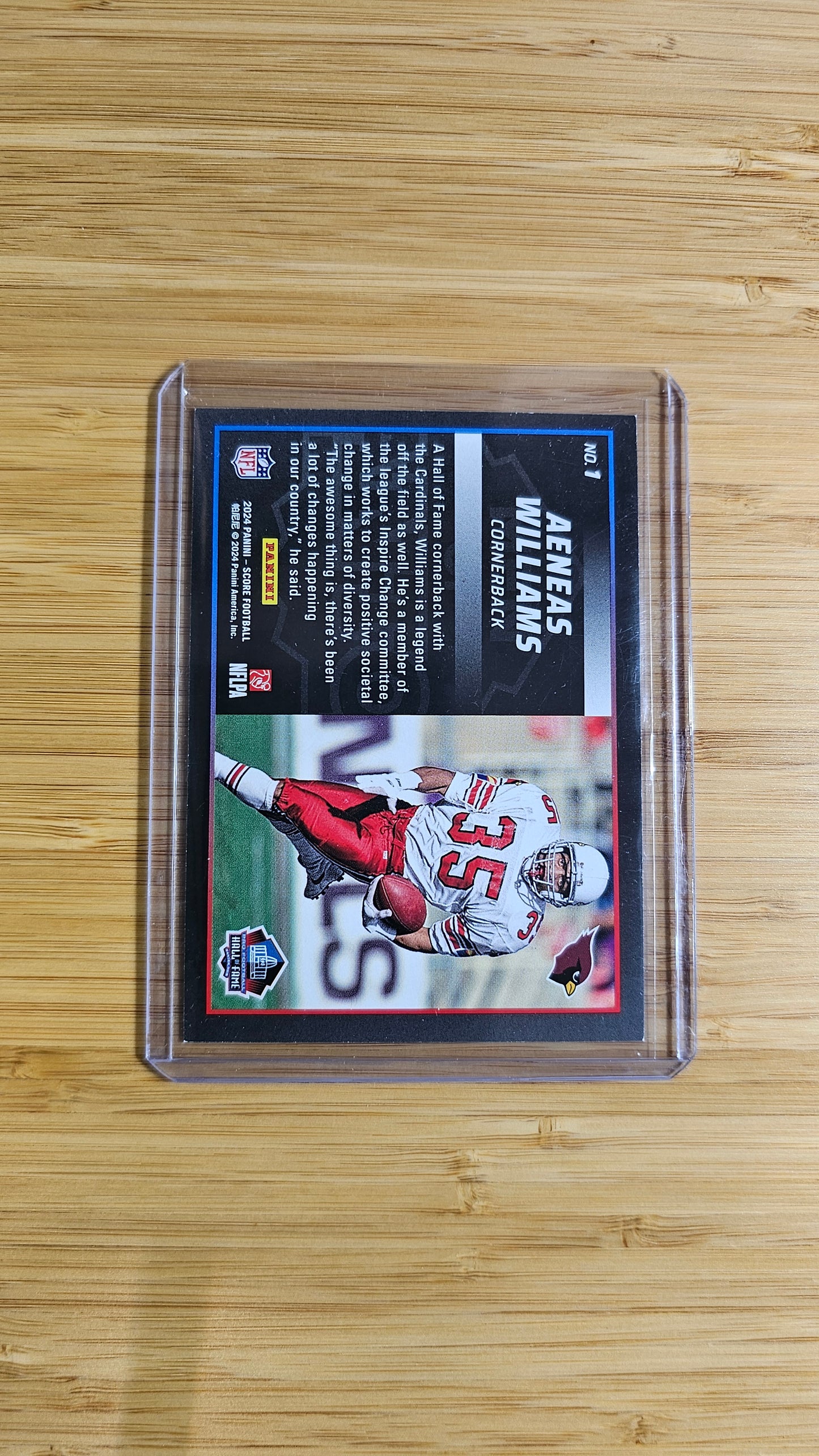 2024 Score Aeneas Williams Showcase # /100 Card No.1