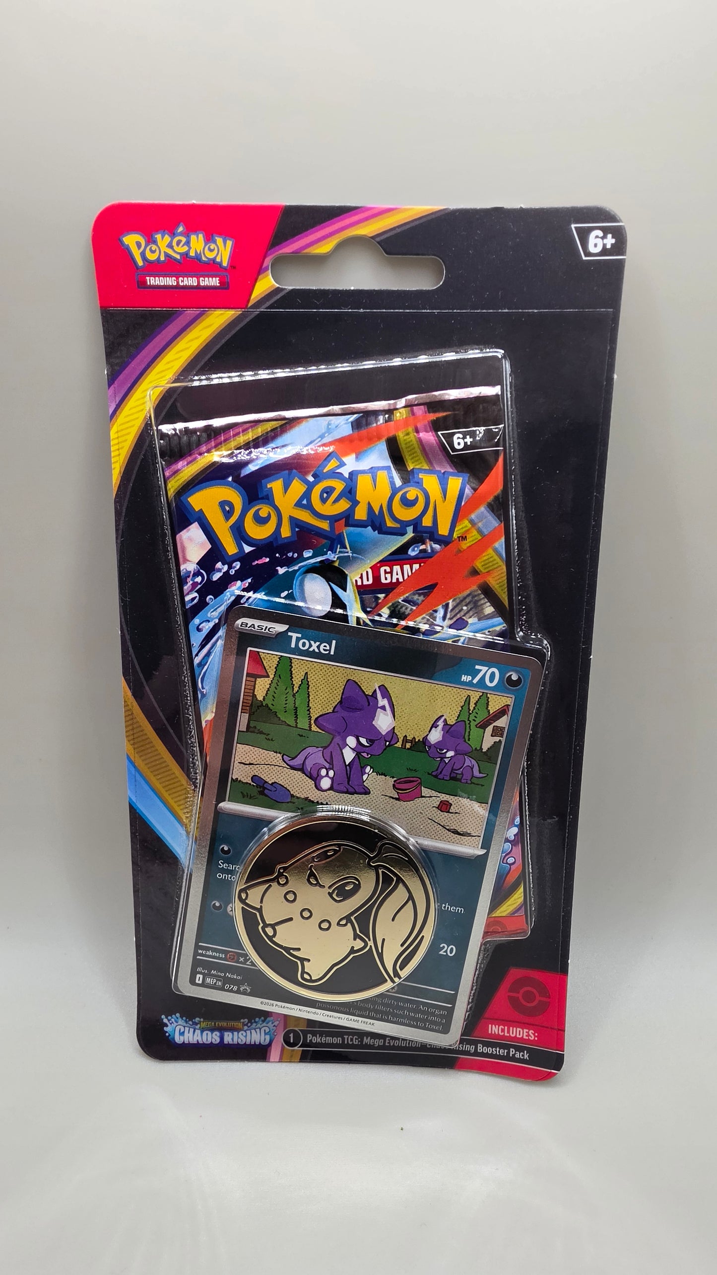Pokémon TCG Chaos Rising M&E Toxel Promo Blister Pack Sealed