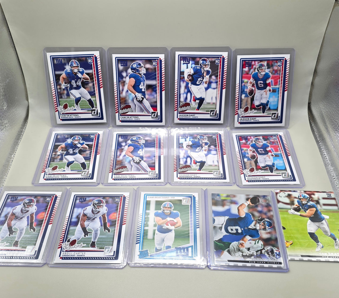 New York Giants 2025 Rookie Cards Lot!! (Jaxon Dart,Cam Skattebo&Abdul Carter)