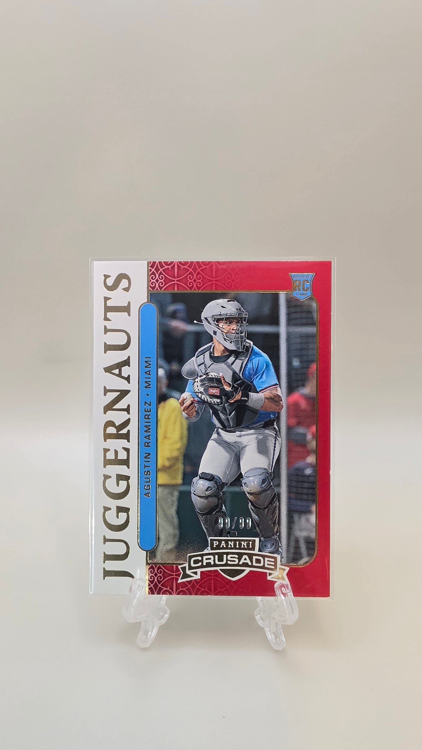 2025 Panini Crusade Agustin Ramirez Red Juggernauts /99 #27