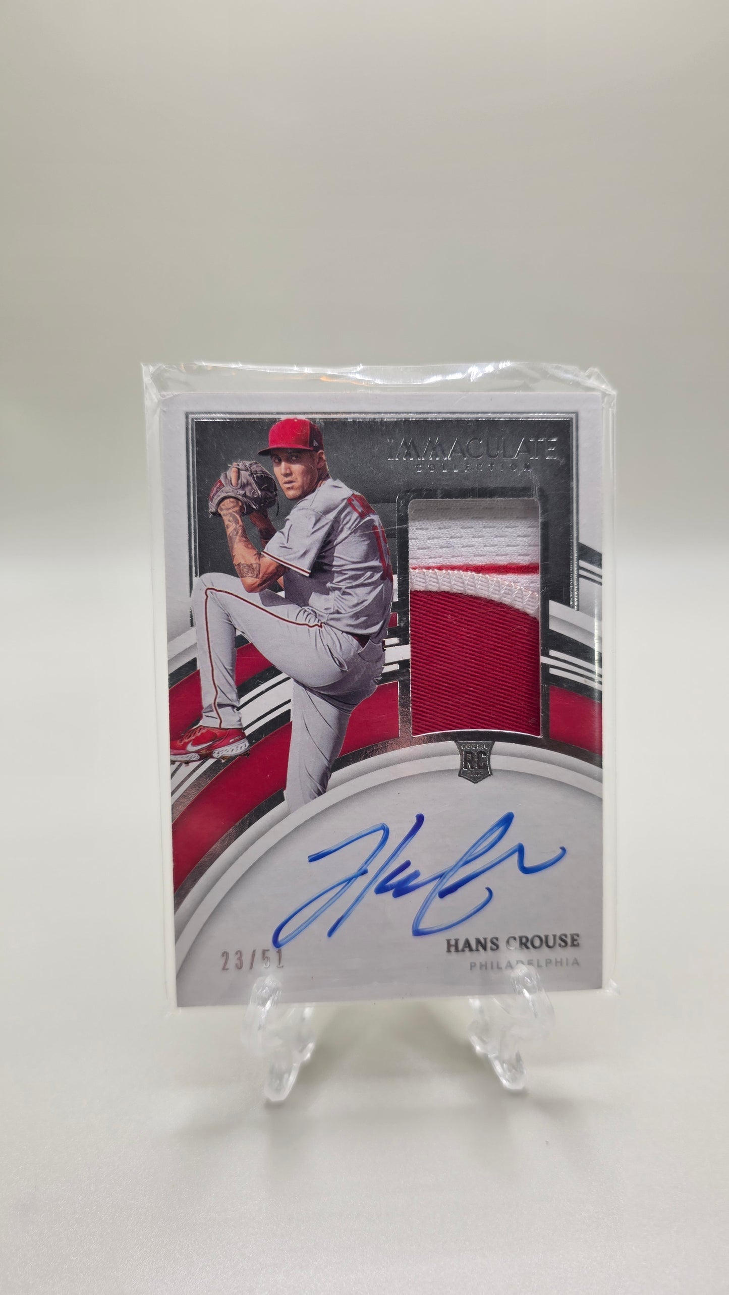 2022 Immaculate Hans Crouse Rookie Patch Auto # /51 Card #137