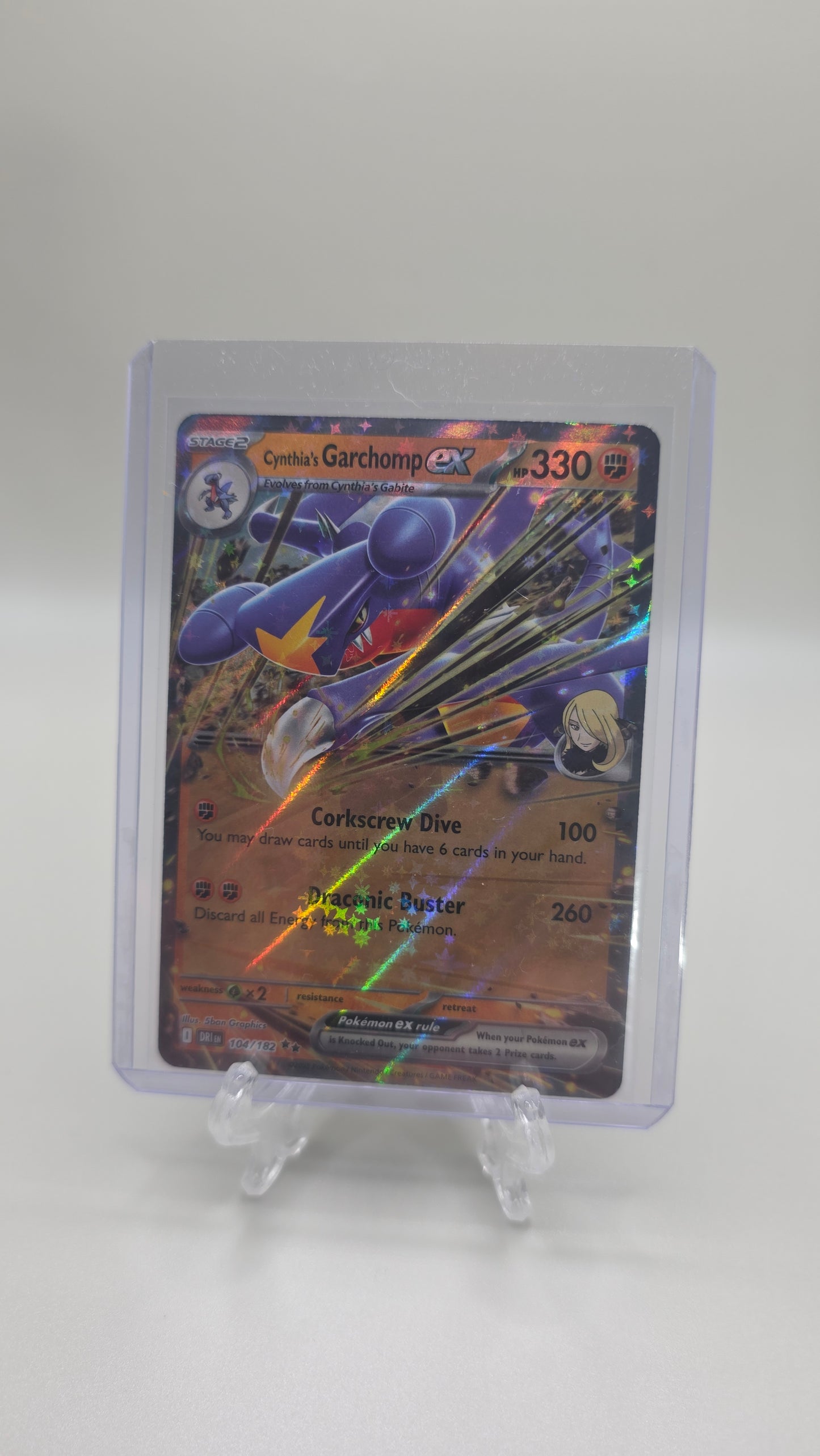 Cynthia's Garchomp EX 104/182 (Destined Rivals Set) English