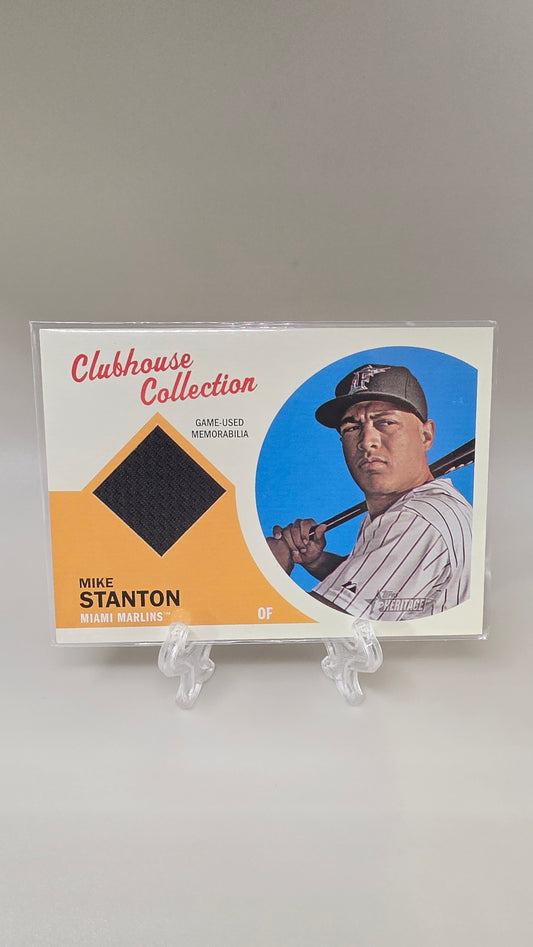 2012 Topps Heritage Mike Stanton Cluhouse Collection Relic #CCR-MS