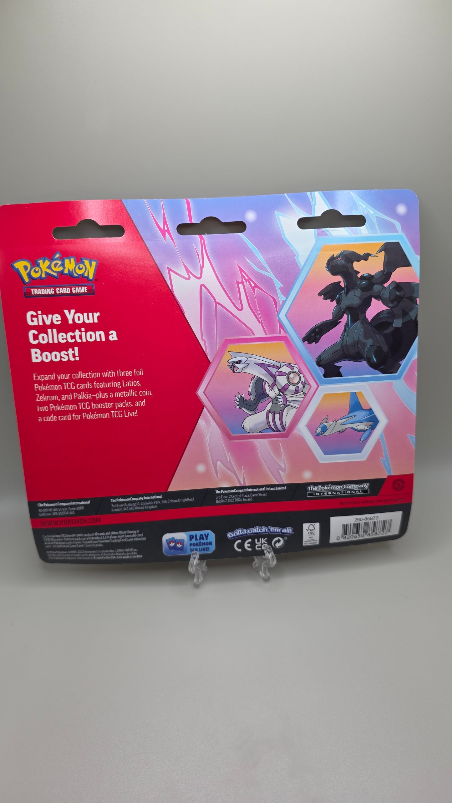 Pokémon TCG Zekrom Latios & Palkia Blister Promo Pack