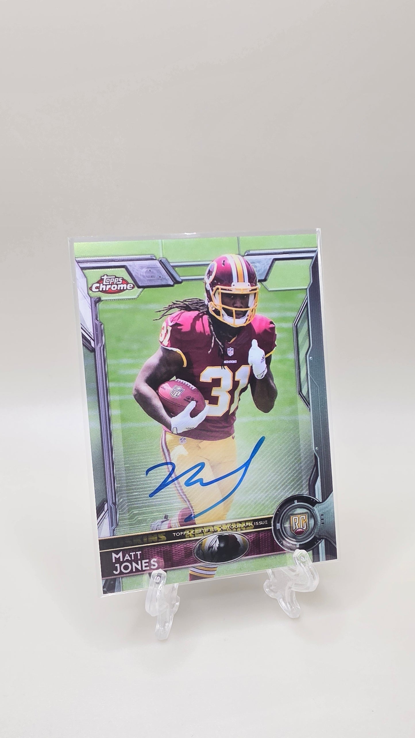 2015 Topps Chrome Matt Jones Rookie Auto Card # 153