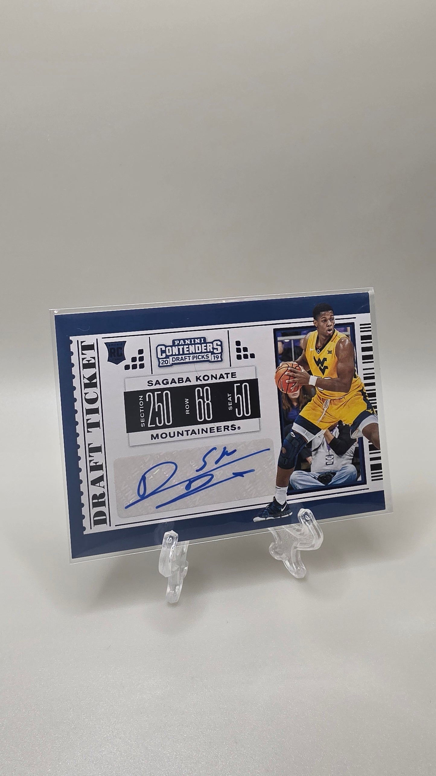 2019 Panini Contenders Draft Ticket Sagaba Konate Auto Card #100