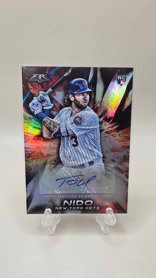 2018 Topps Fire Tomas Nido Auto Card # FA-TN