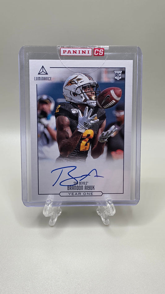2020 Panini Luminance Brandon Aiyuk Auto Card #YO-BA