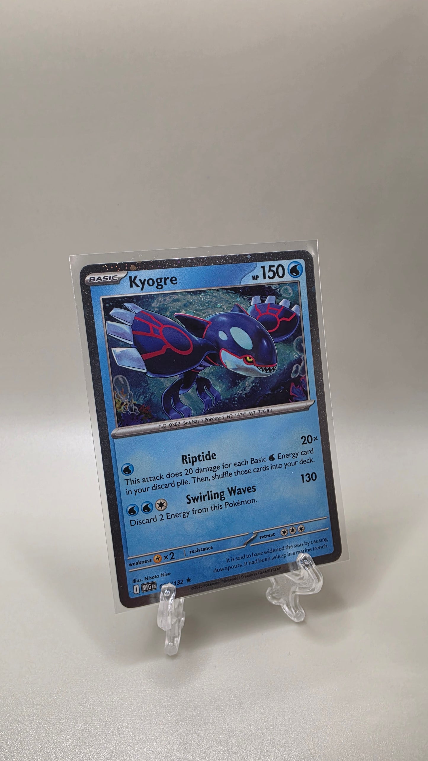 Pokémon TCG Kyogre 034/132 Promo Card English