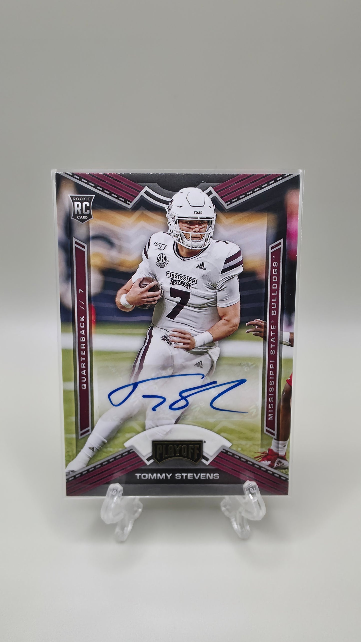 2020 Panini Chronicles Playoff Tommy Stevens Rookie Auto Card #21