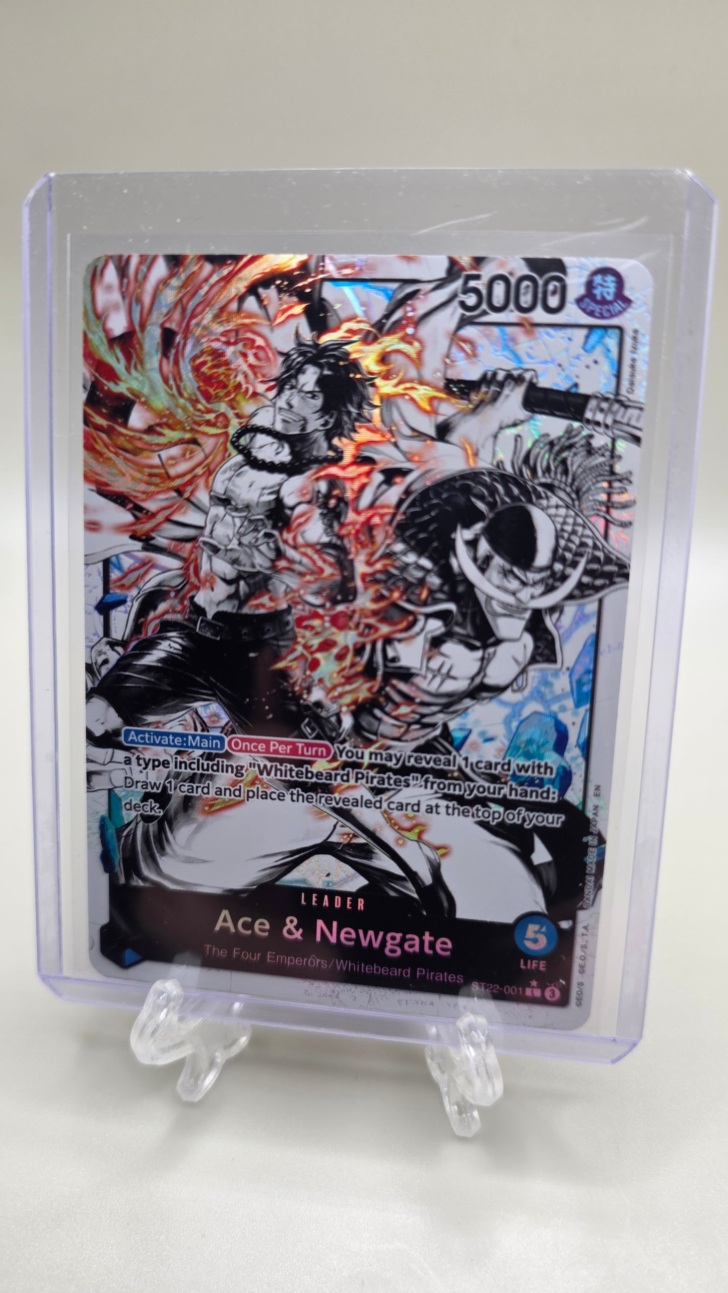 Ace & Newgate ST22-001 L⭐ Alt Art One Piece TCG (ST22 Starter Deck set) English