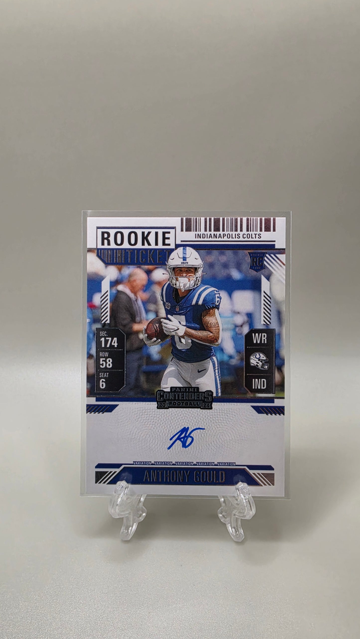 2024 Panini Contenders Anthony Gould Rookie Ticket Auto Card # 140