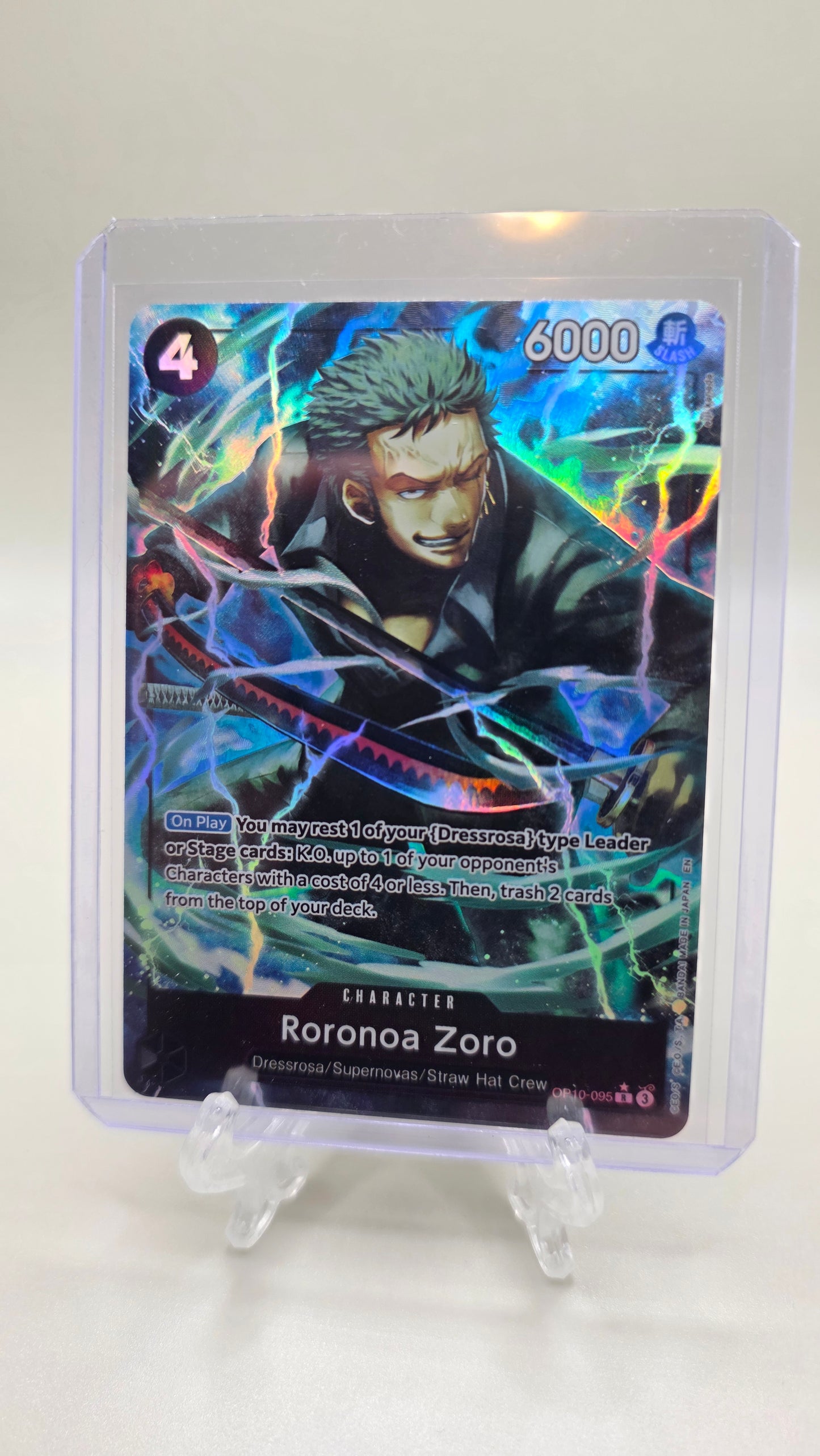 Roronoa Zoro OP10-095 R⭐ Alt Art One Piece TCG (The Best of Vol.2 set) English