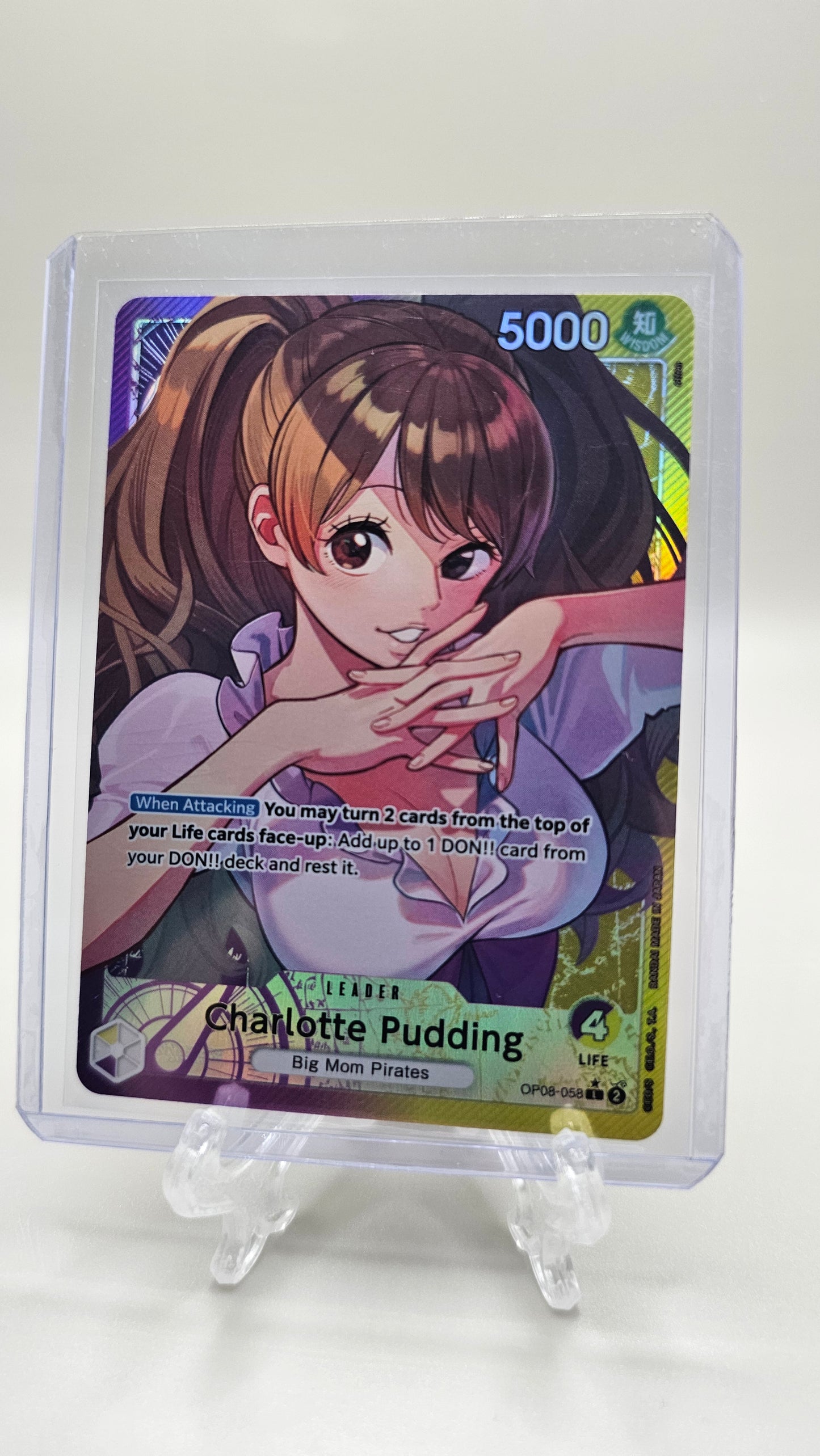 Charlotte Pudding OP08-058 L Alt Art One Piece TCG (Two Legends set) English