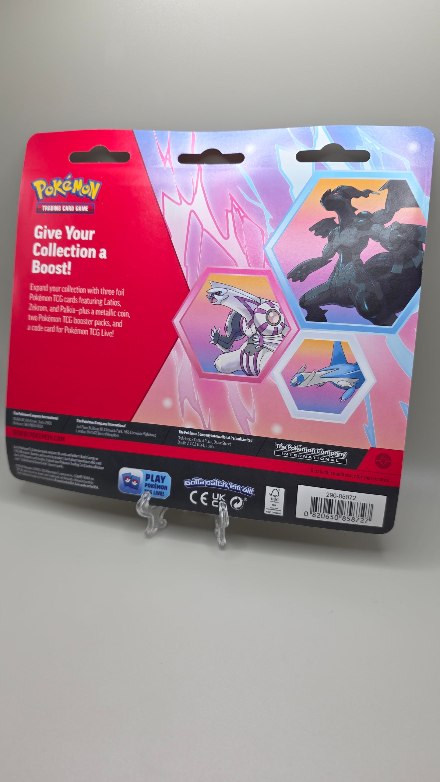 Pokémon TCG Zekrom Latios & Palkia Blister Promo Pack
