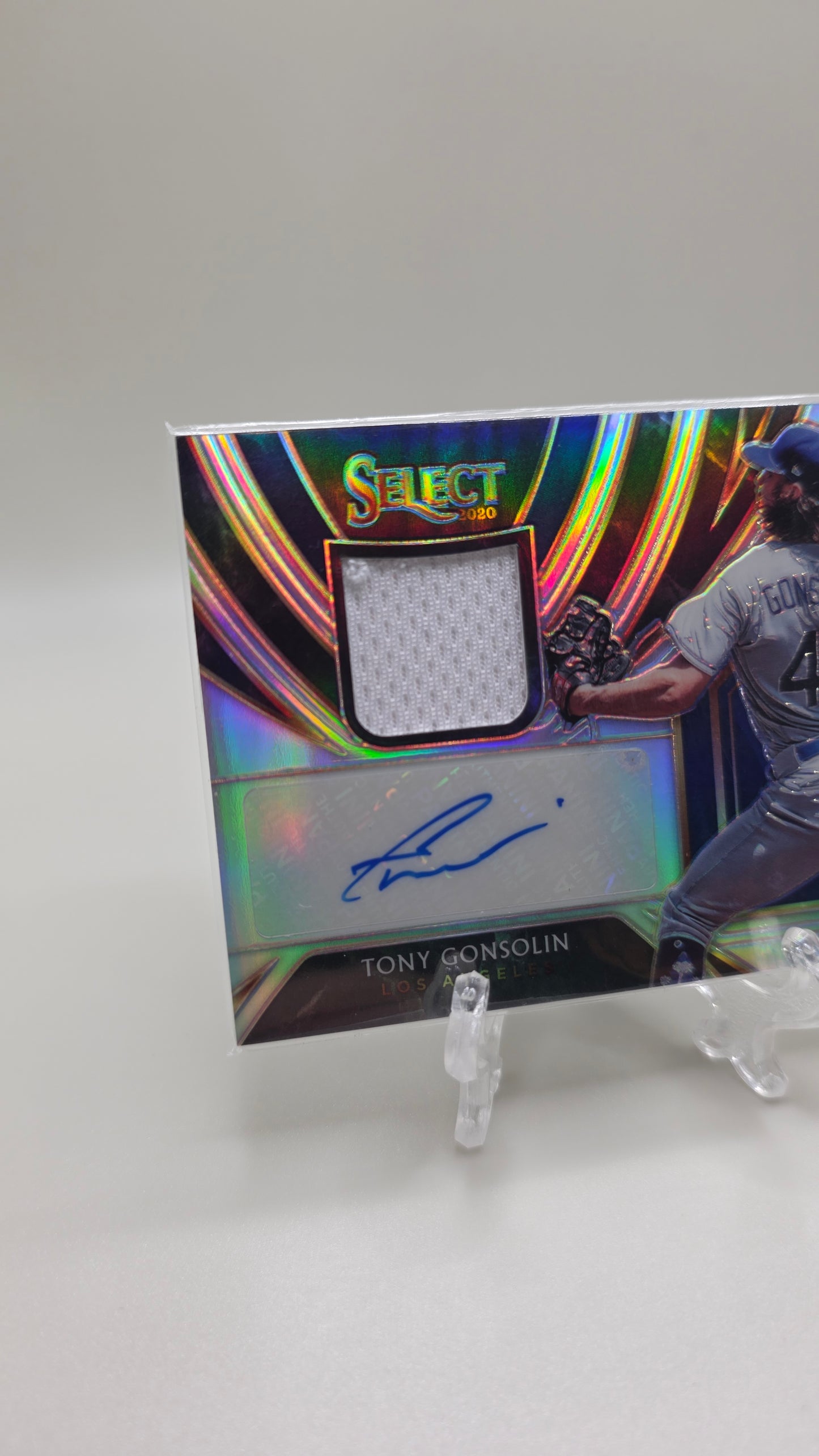 2020 Select Tony Gonsolin Rookie Patch Auto #/99 Card #RJA-TO