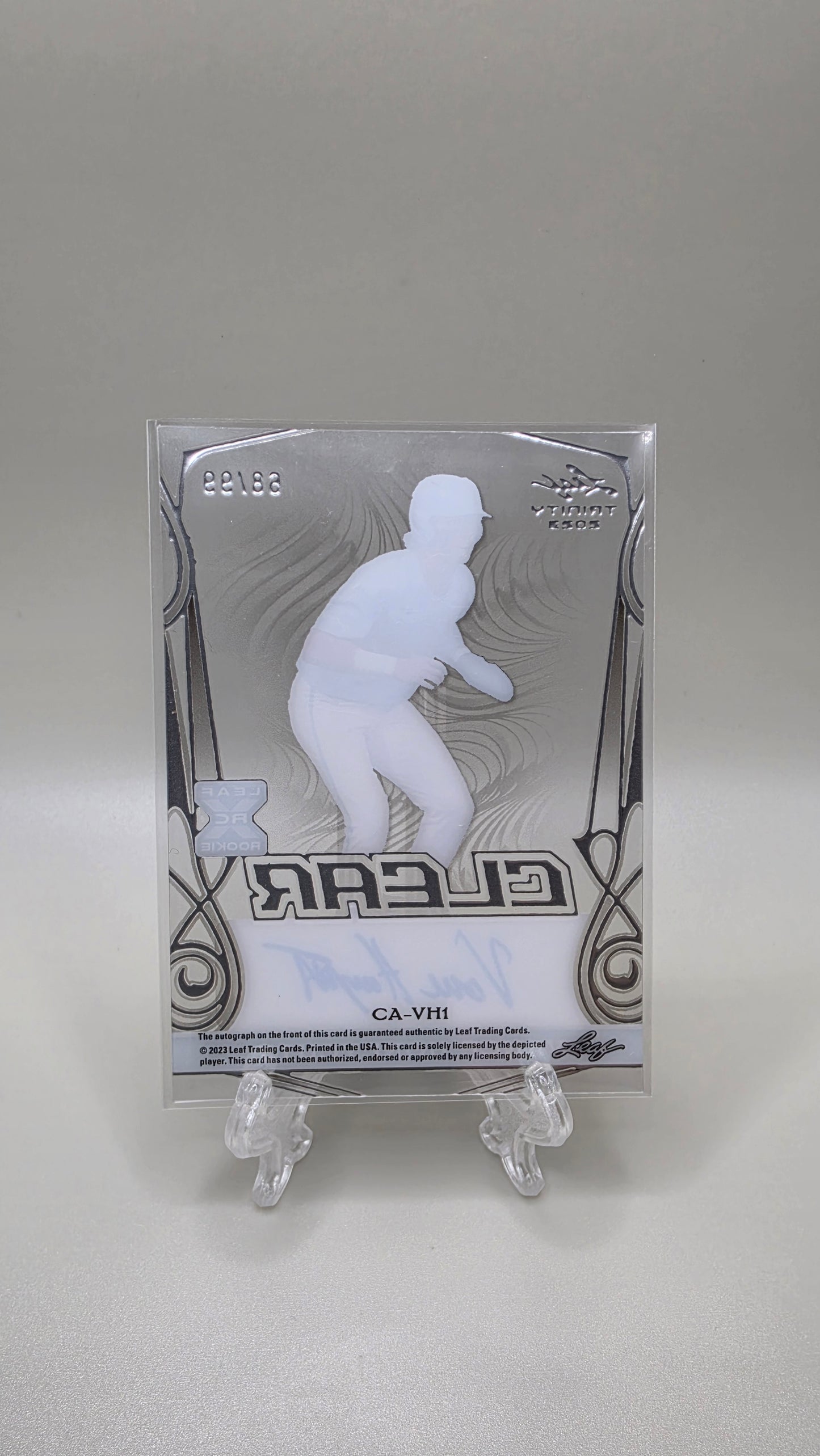 2023 Leaf Trinity Clear Vance Honeycutt Bronze Auto #/99 Card #CA-VH1