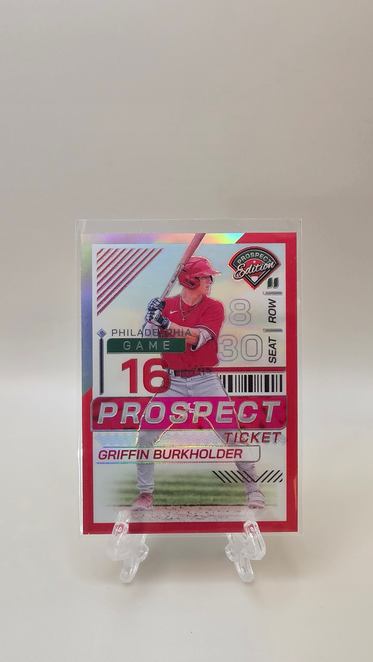 2024 Prospect Edition Griffin Burkholder Prospect Ticket Red /199 #158