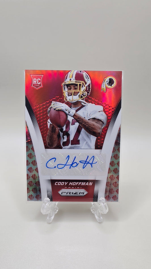 2014 Panini Prizm NFL Shield Logo Prizm Cody Hoffman #/25 Card #AR-CH