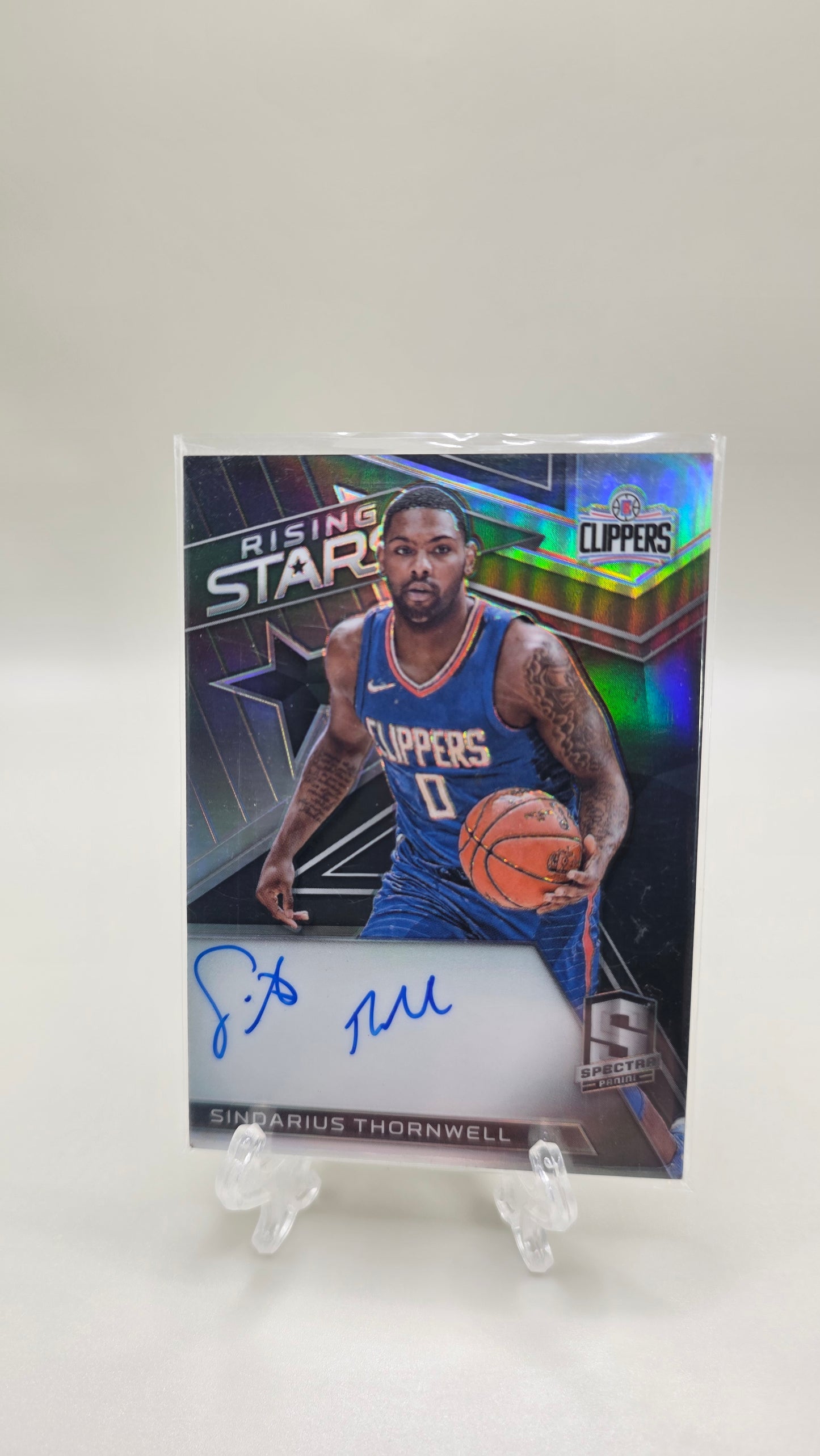 2017 Panini Spectra Rising Stars Signatures Sindarius Thornwell Auto #/199 Card RS-STH