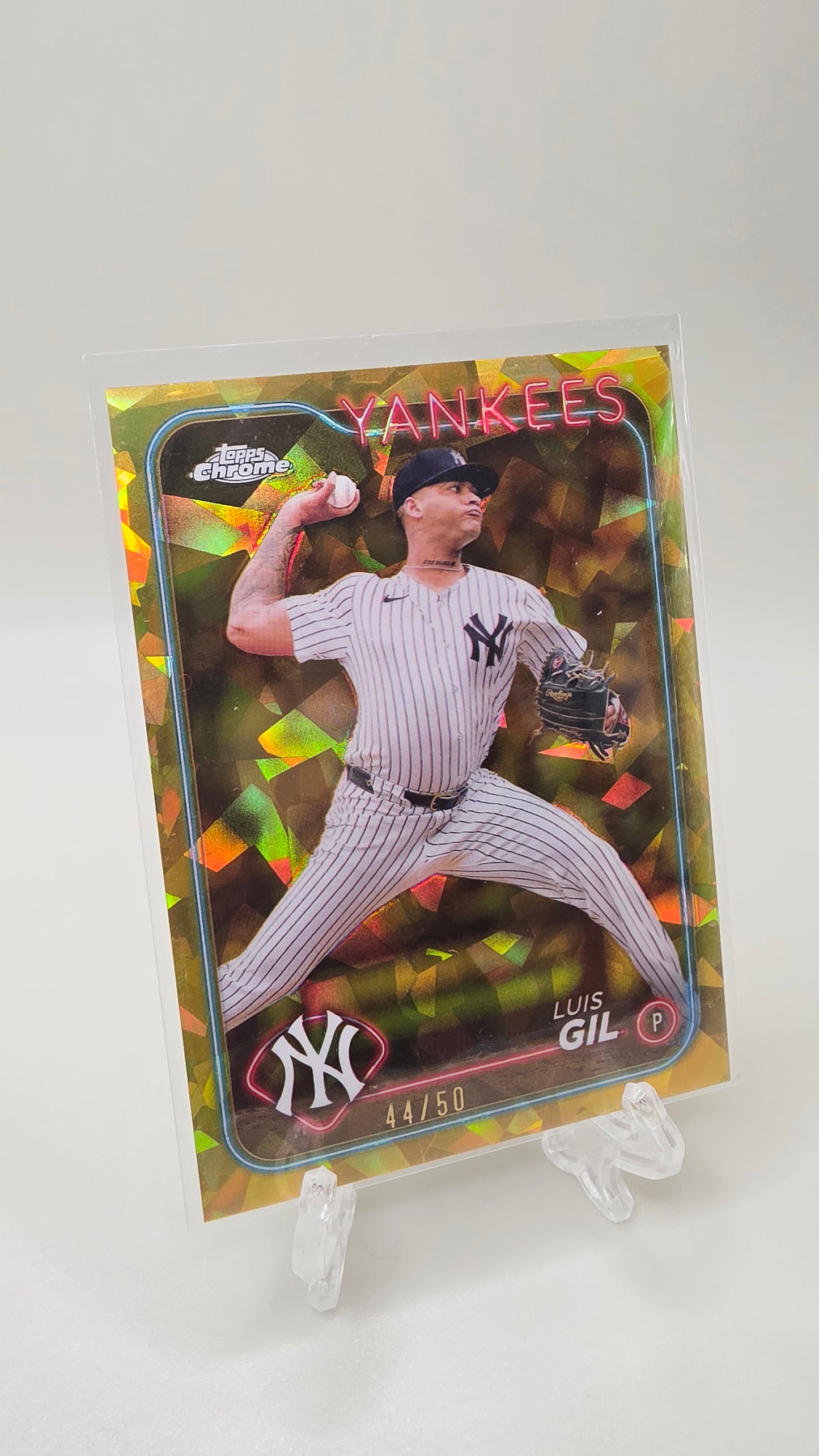 2024 Topps Chrome Sapphire Luis Gil Gold refractor /50 #USCS313