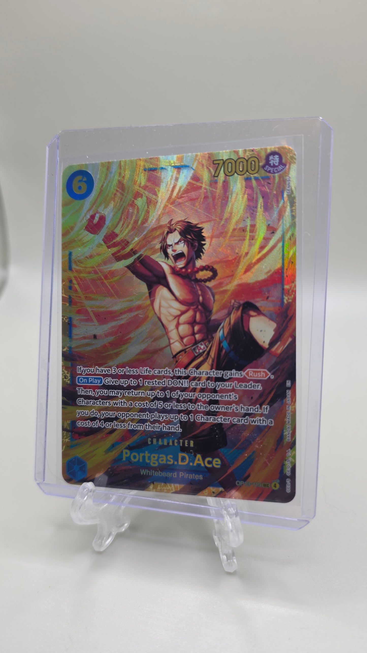 Portgas.D.Ace OP13-119 SEC One Piece TCG (Carrying on his WIll set) English