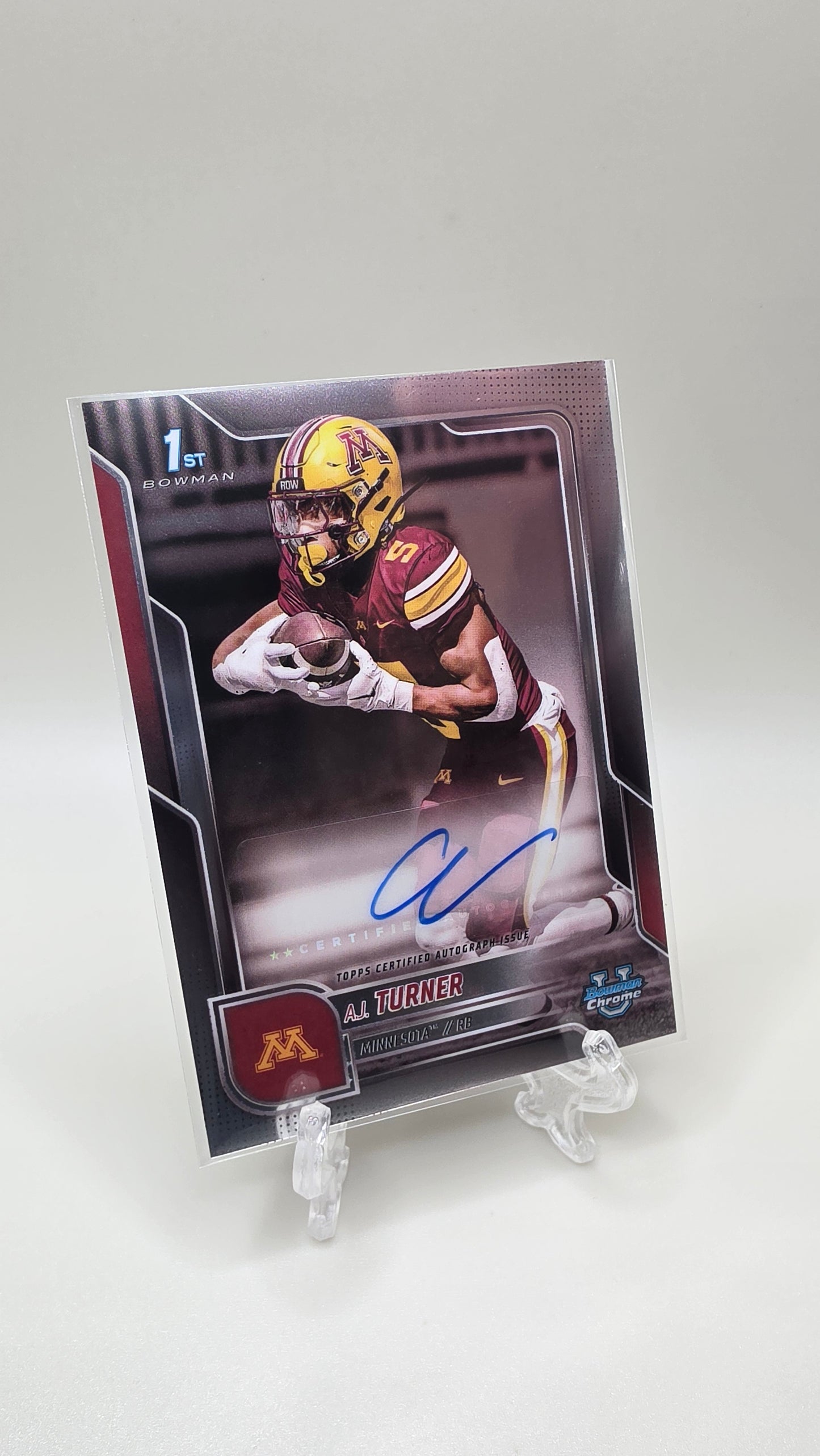 2025 Bowman Chrome 1st A.J. Turner Auto Card # BCA-AT