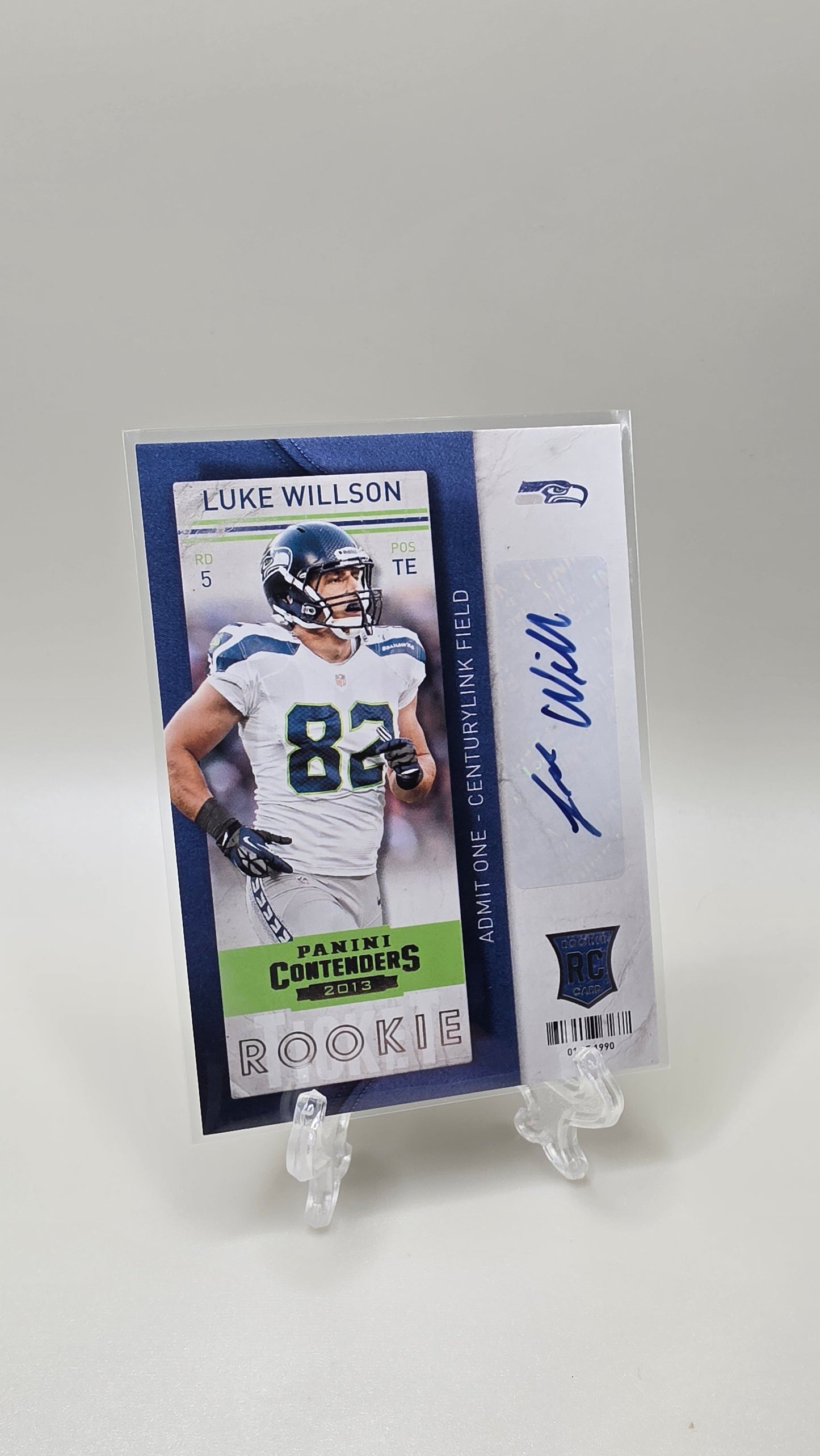 2012 Panini Contenders Luke WIllson Rookie Auto Card #162
