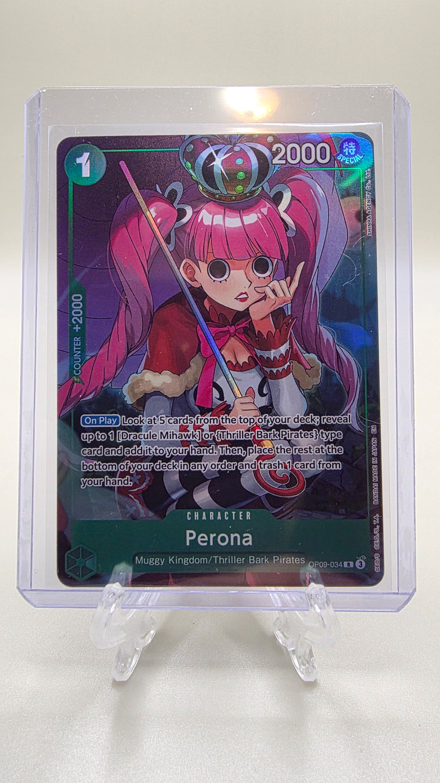 Perona OP09-034 R Alt Art One Piece TCG Promo (New Emperors Set) English