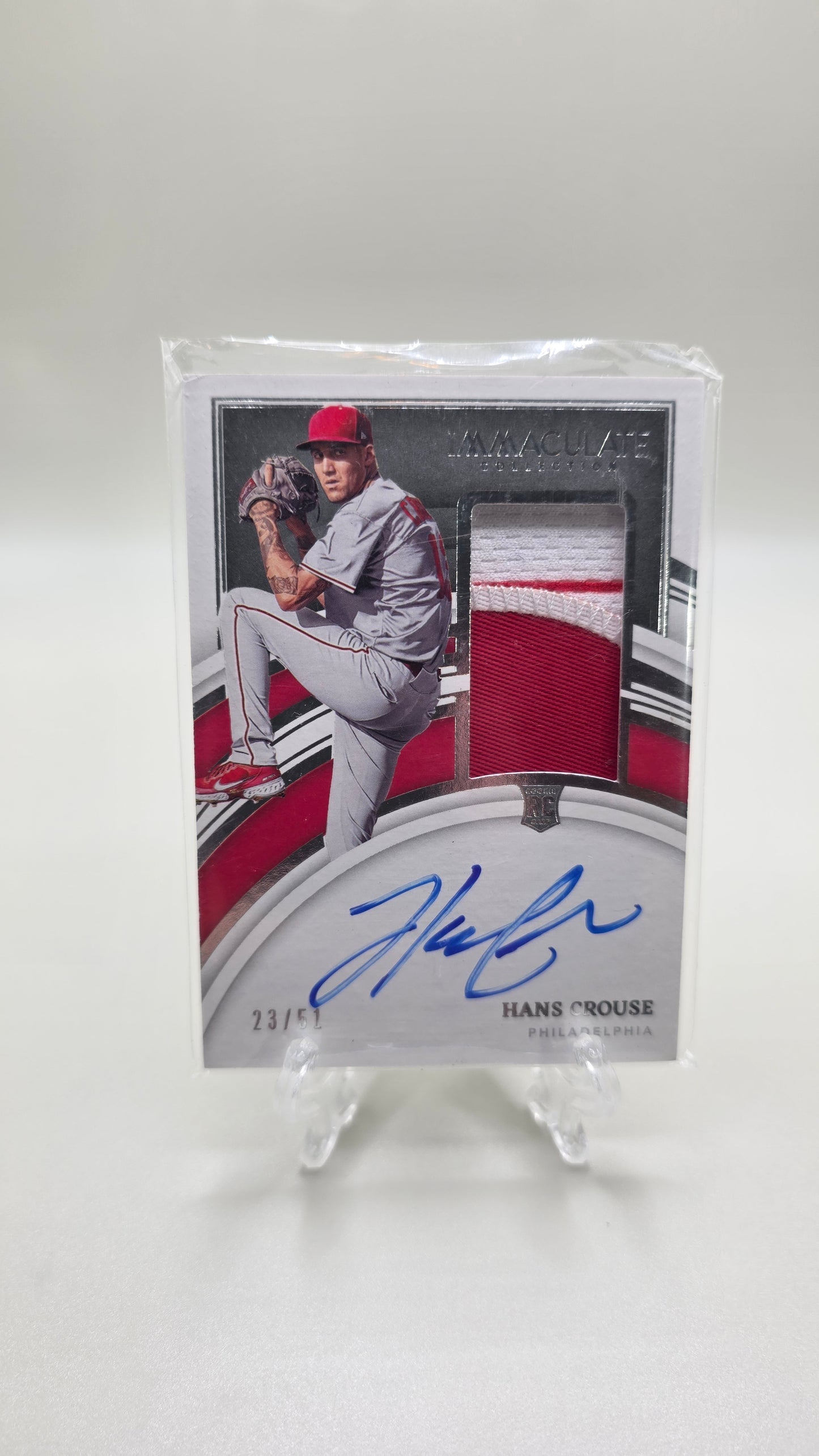 2022 Immaculate Hans Crouse Rookie Patch Auto # /51 Card #137