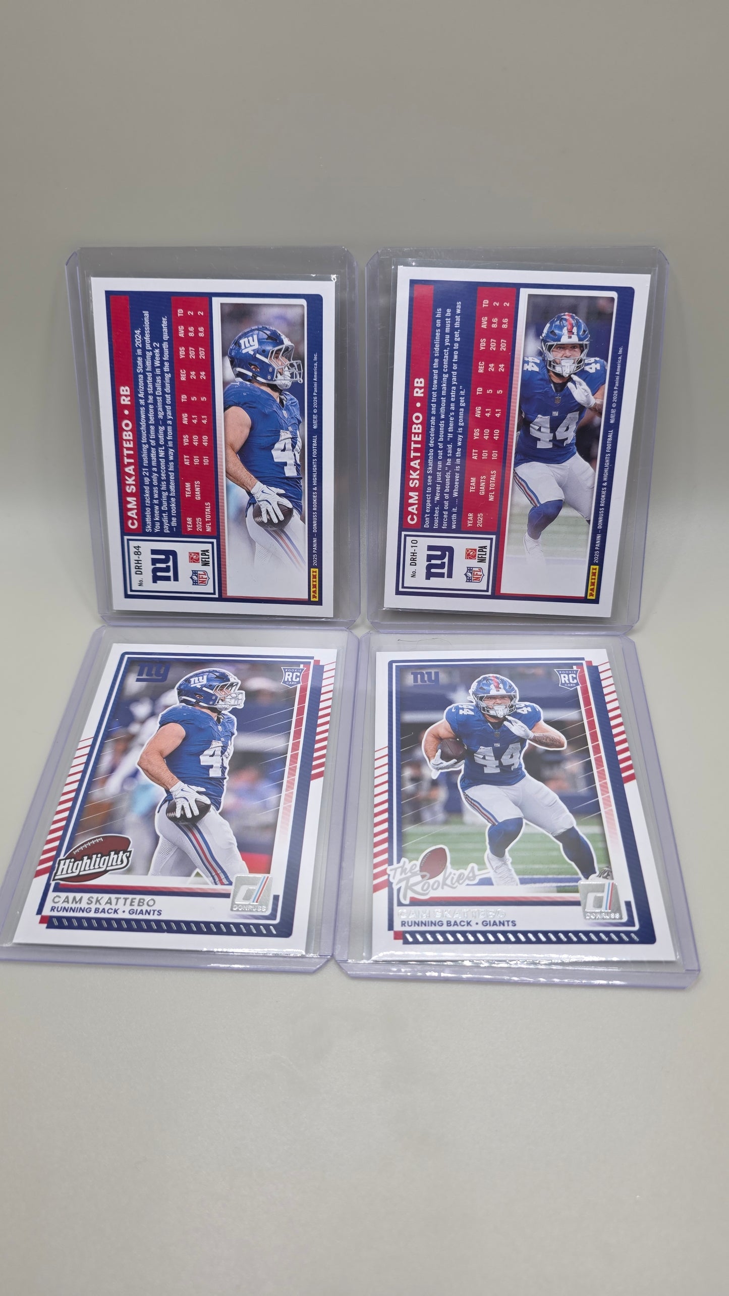 New York Giants 2025 Rookie Cards Lot!! (Jaxon Dart,Cam Skattebo&Abdul Carter)